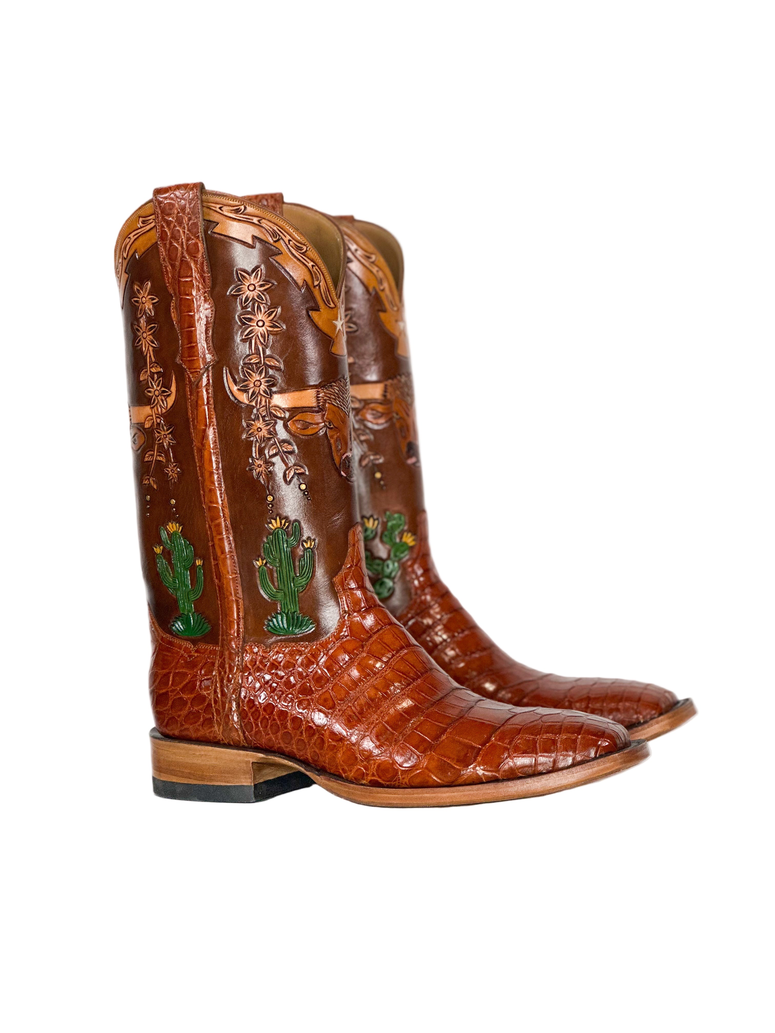 American Alligator-Cactus