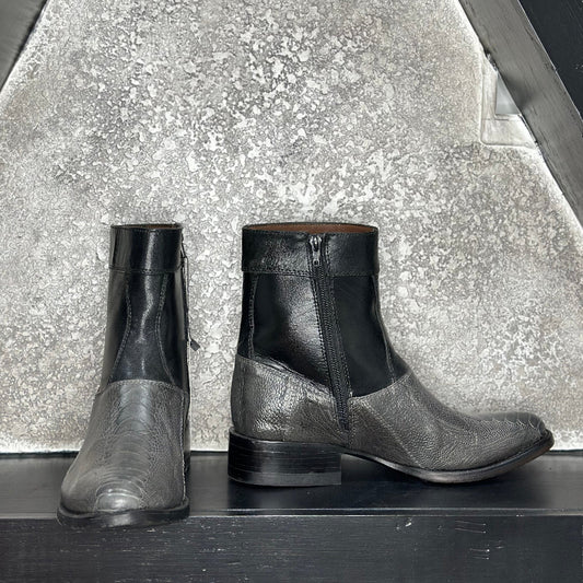 Gray Exotic Boots