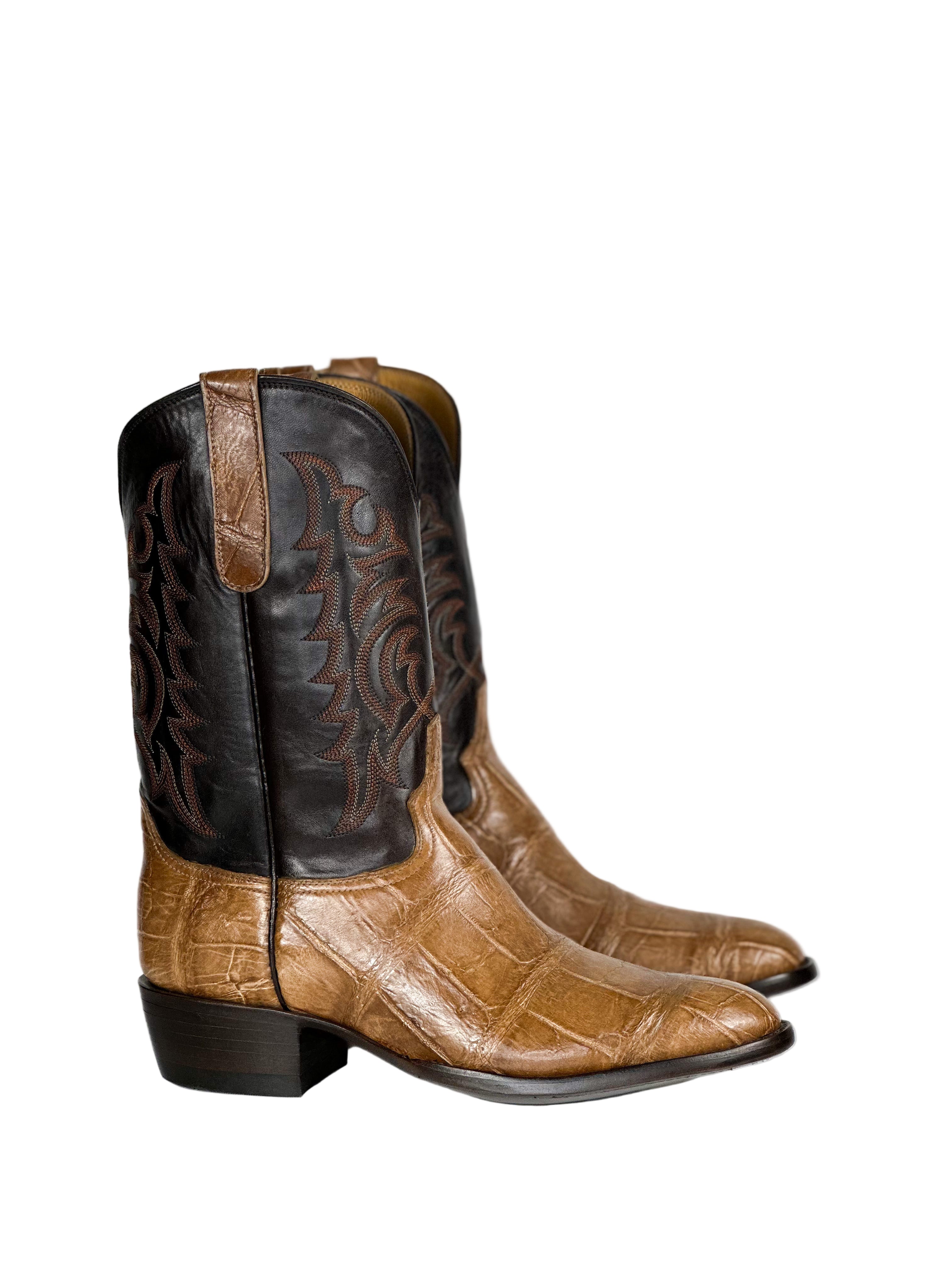 Alligator- Caramel Stitch Boot