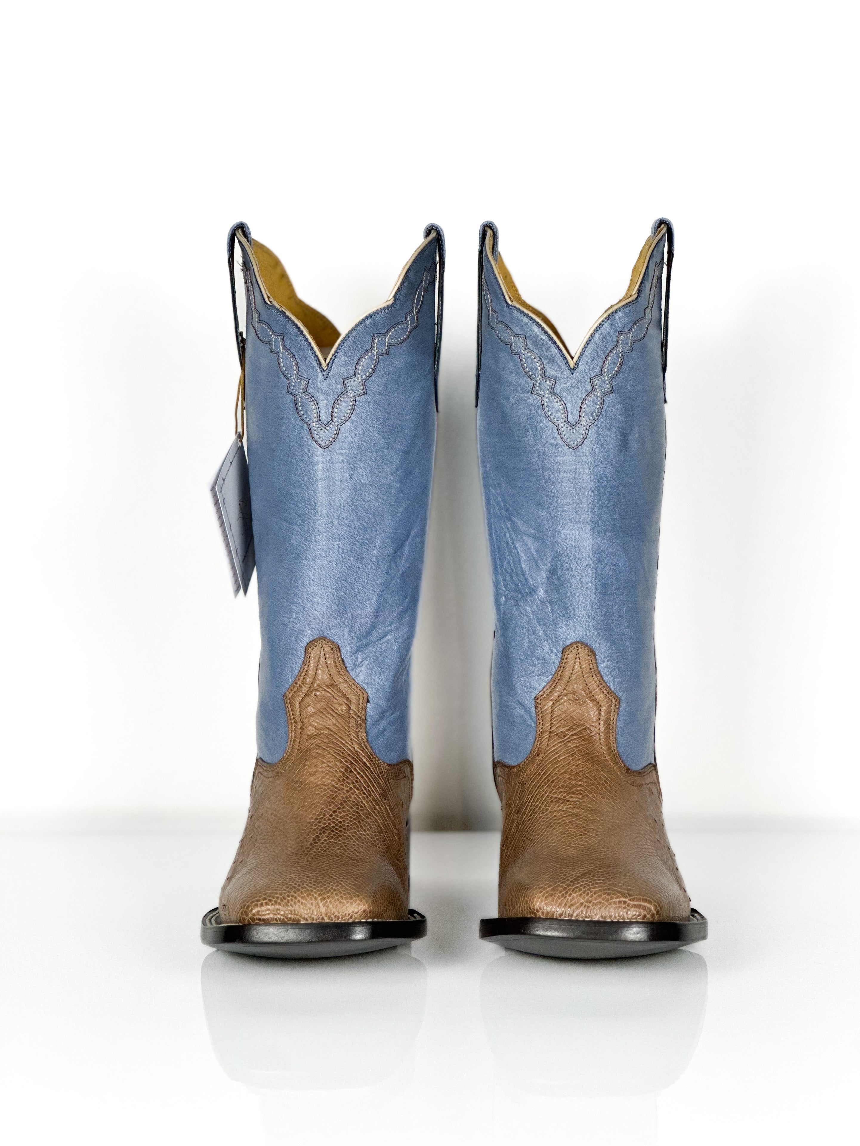 Men's Ostrich- Blue skin