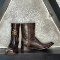 Cargar la imagen en la vista de la galería, Botas de lagarto marrón oscuro