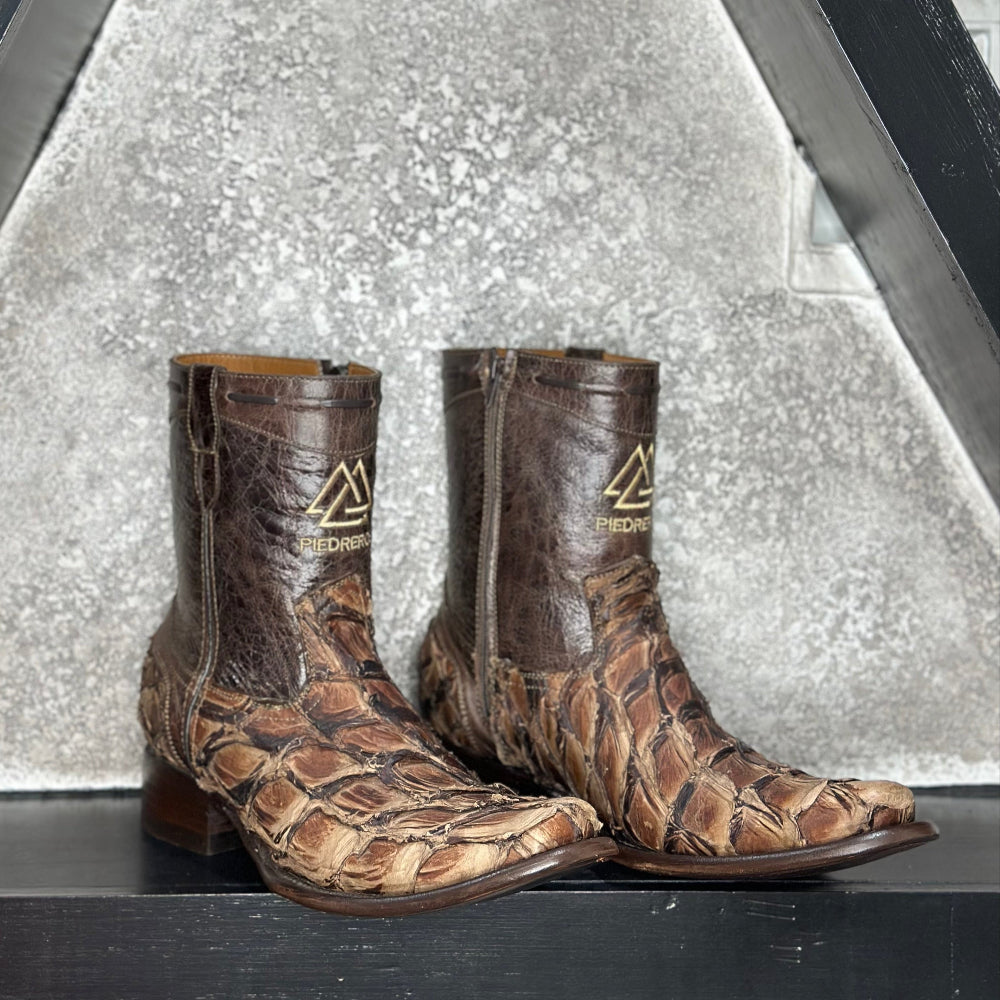 Brown Pirarucu Boots