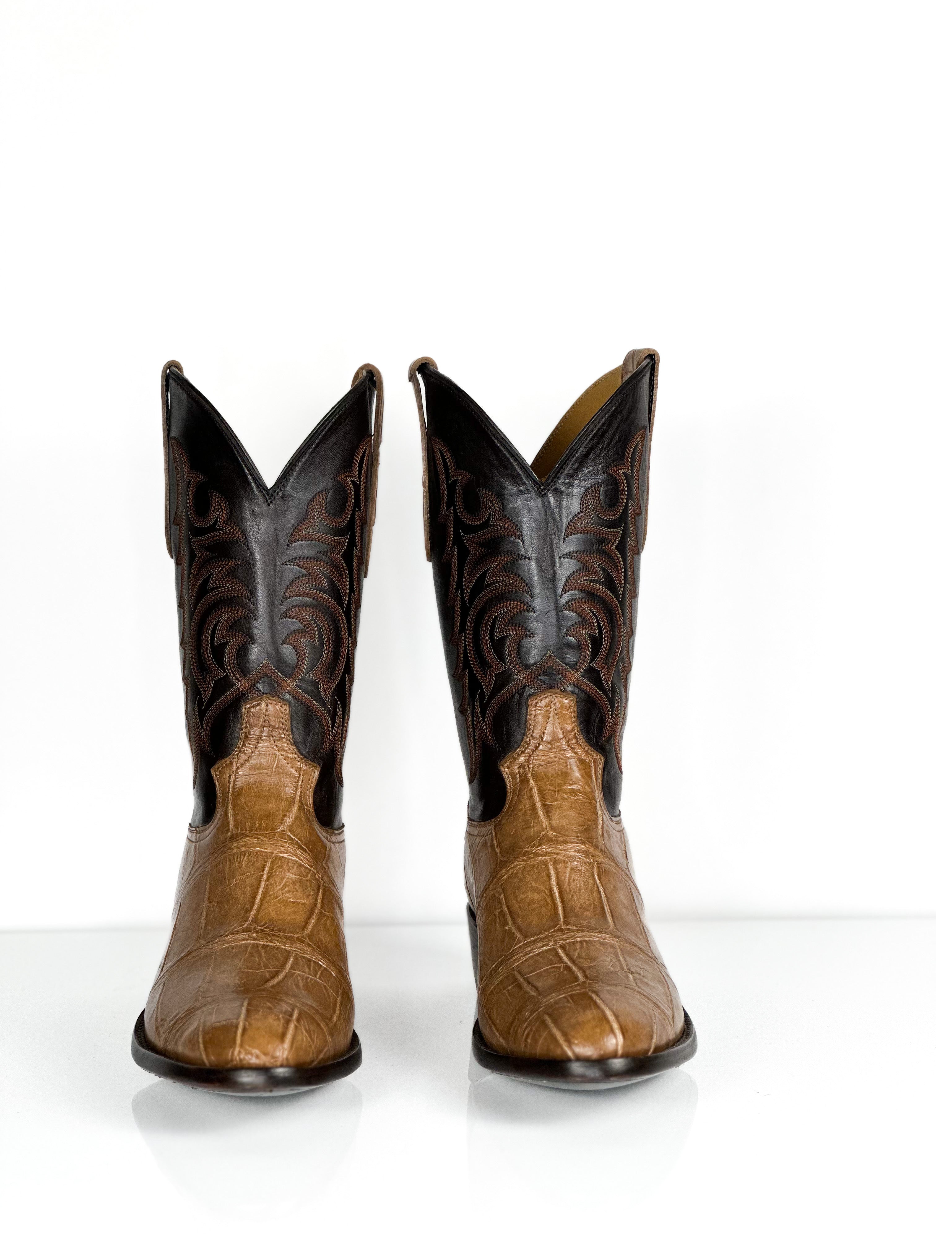 Alligator- Caramel Stitch Boot