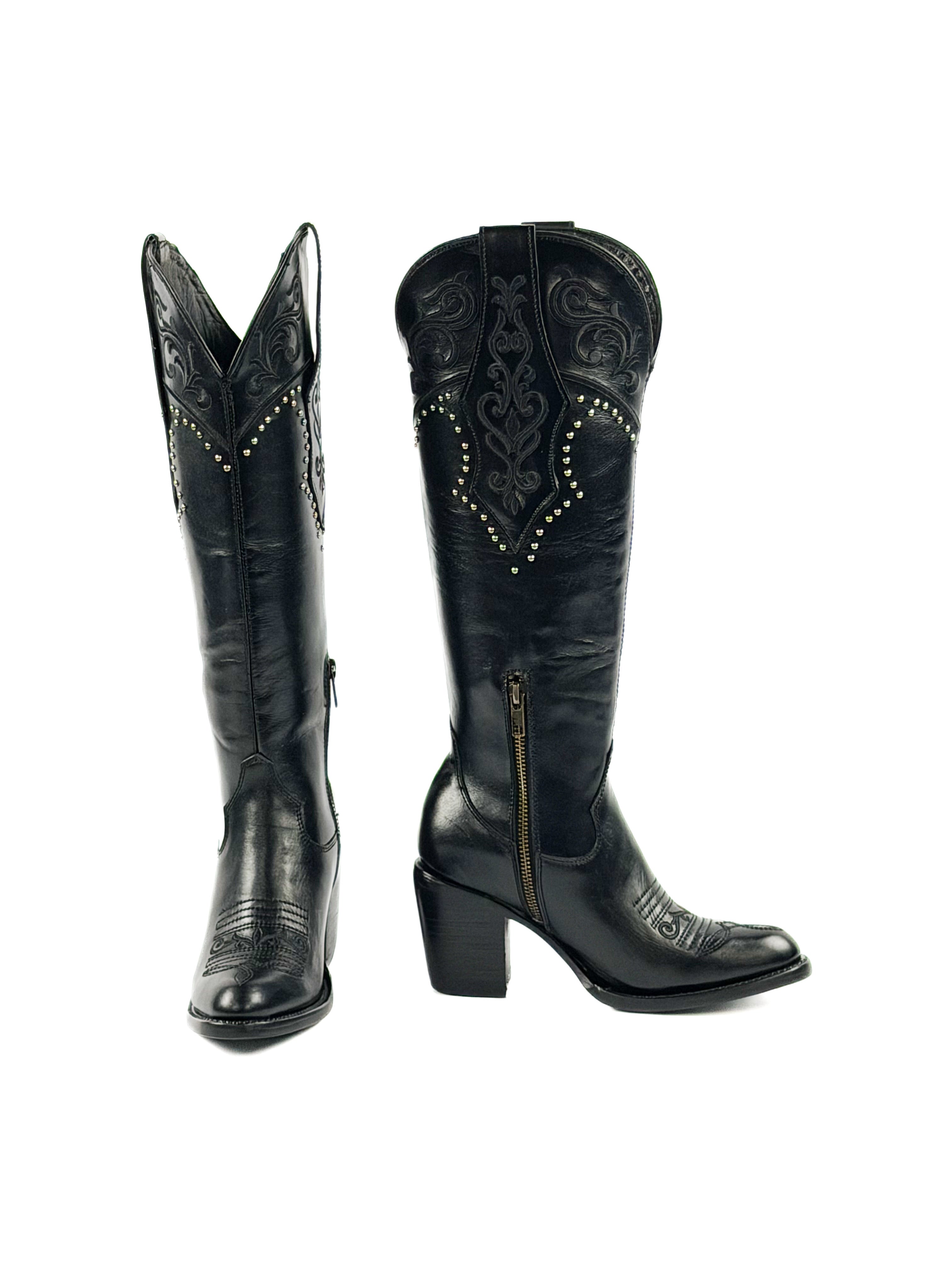 Reina Black Boots