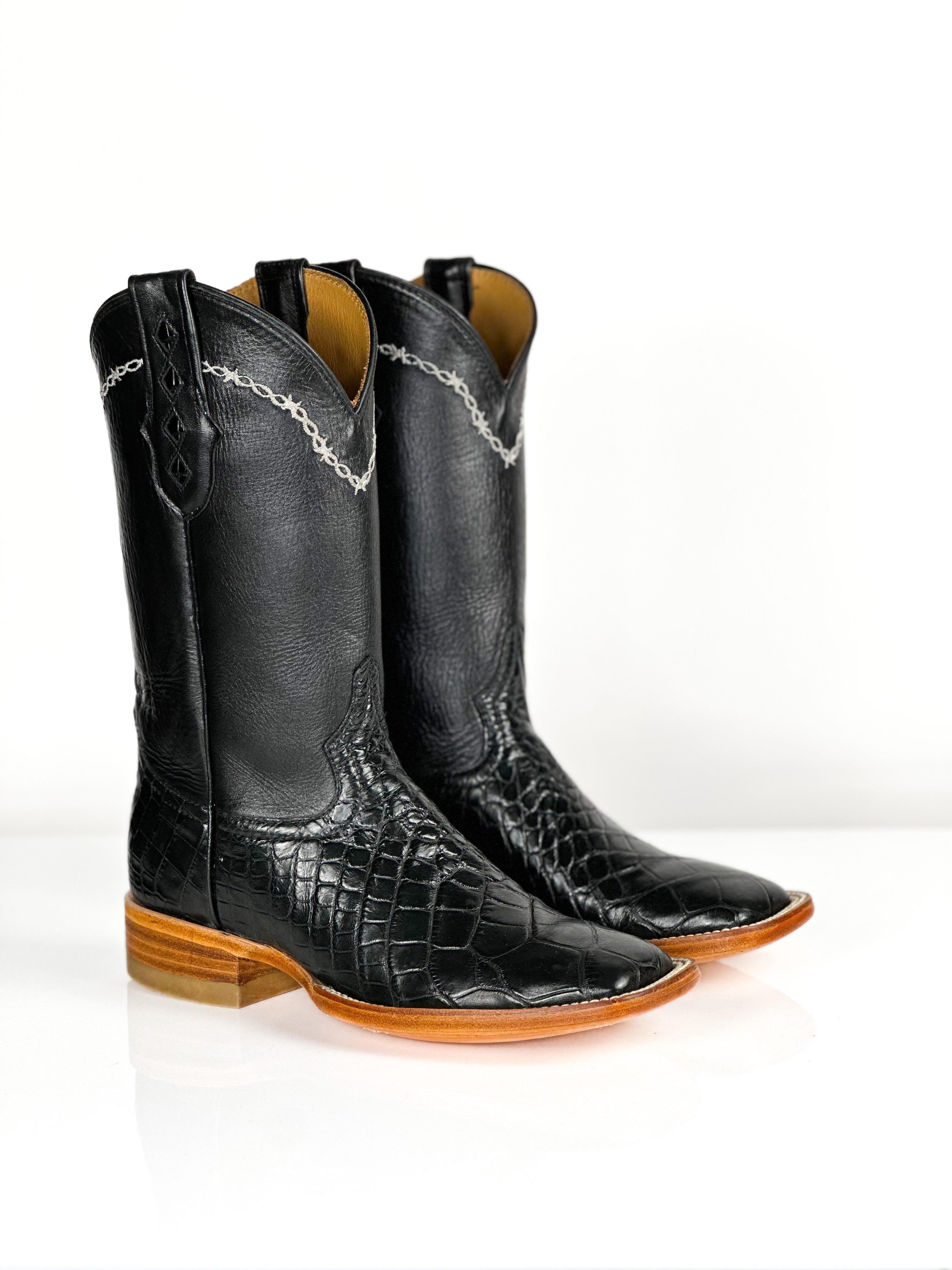 Midnight Gator Boots