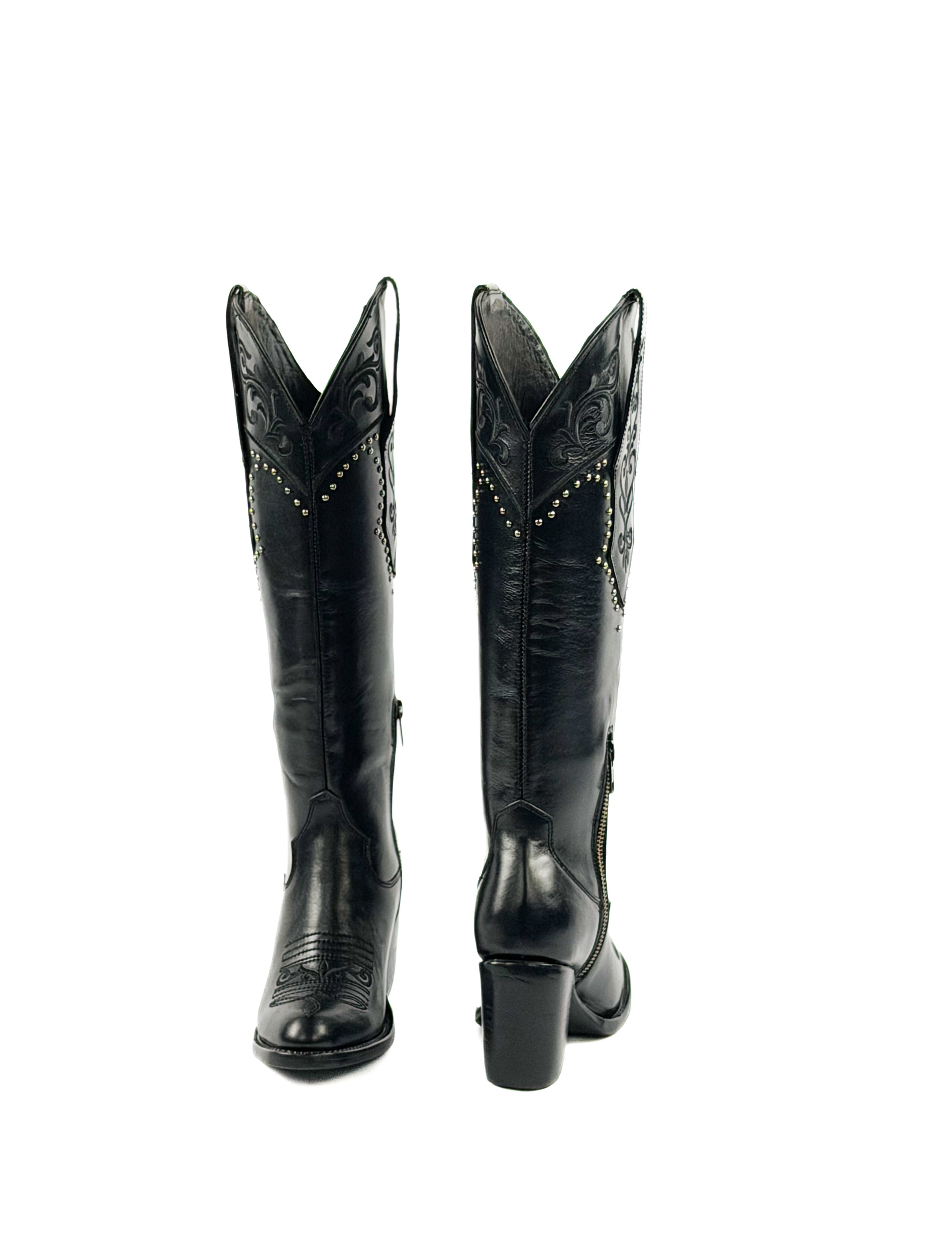 Reina Black Boots