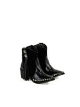 Load image into Gallery viewer, Black Tassle step Ankle booties