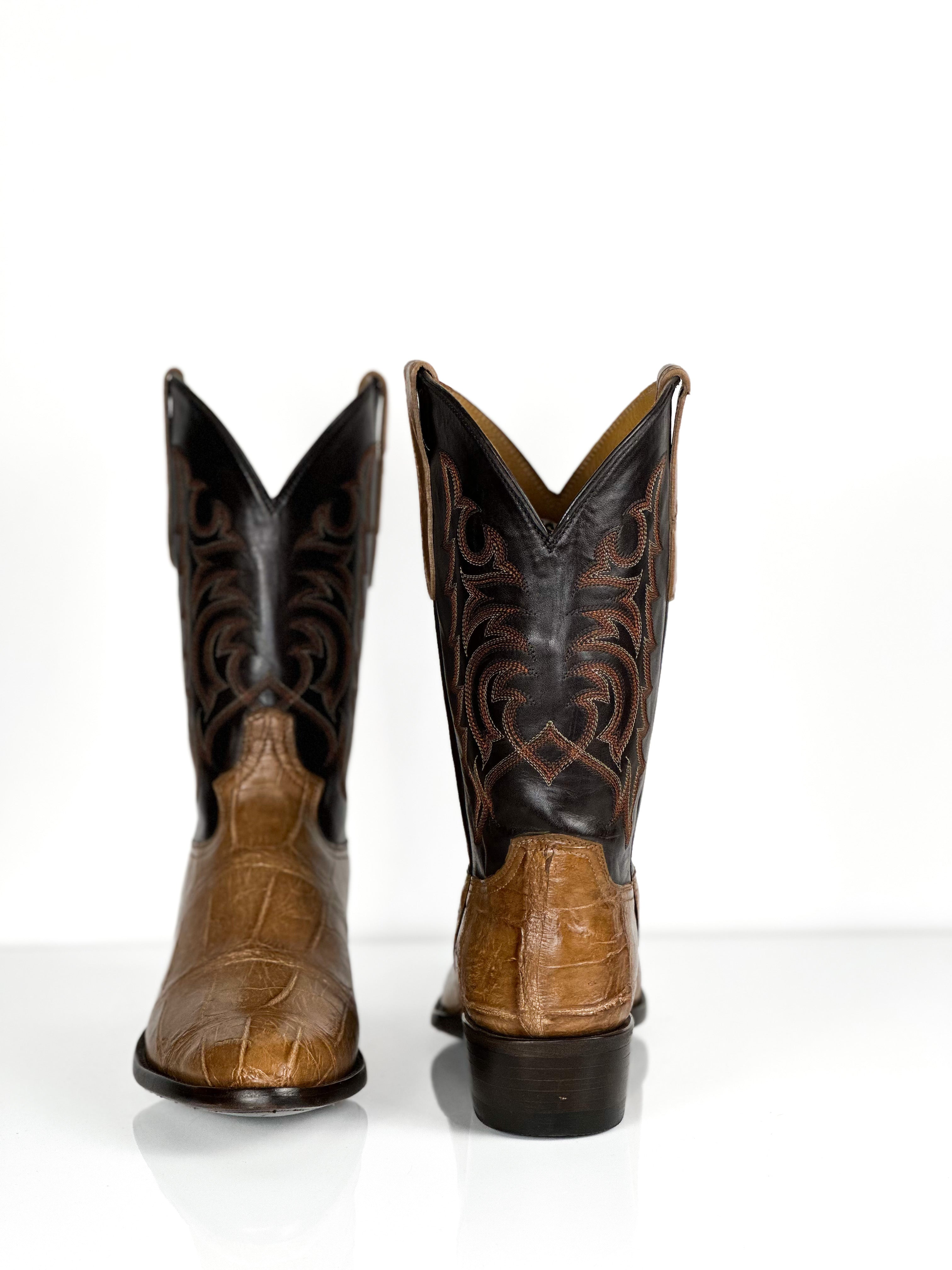 Alligator- Caramel Stitch Boot