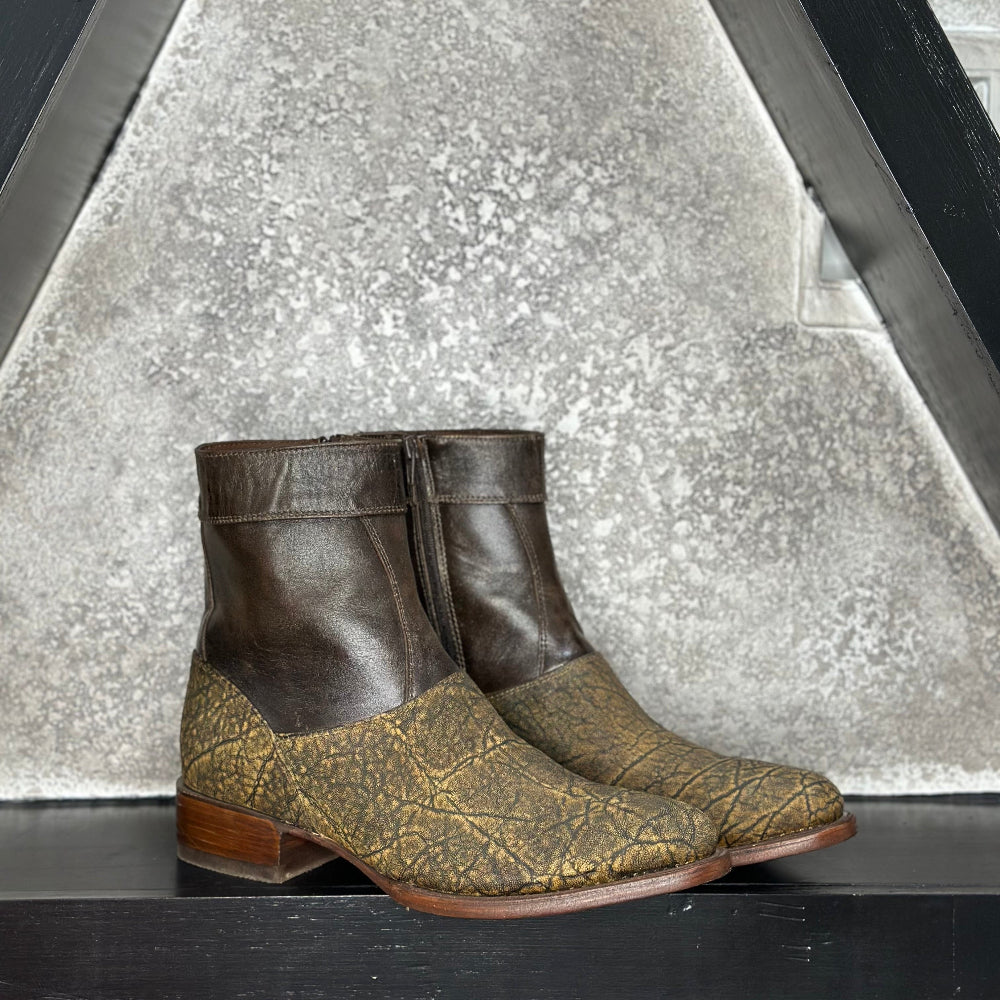 Olive Serpent Boots