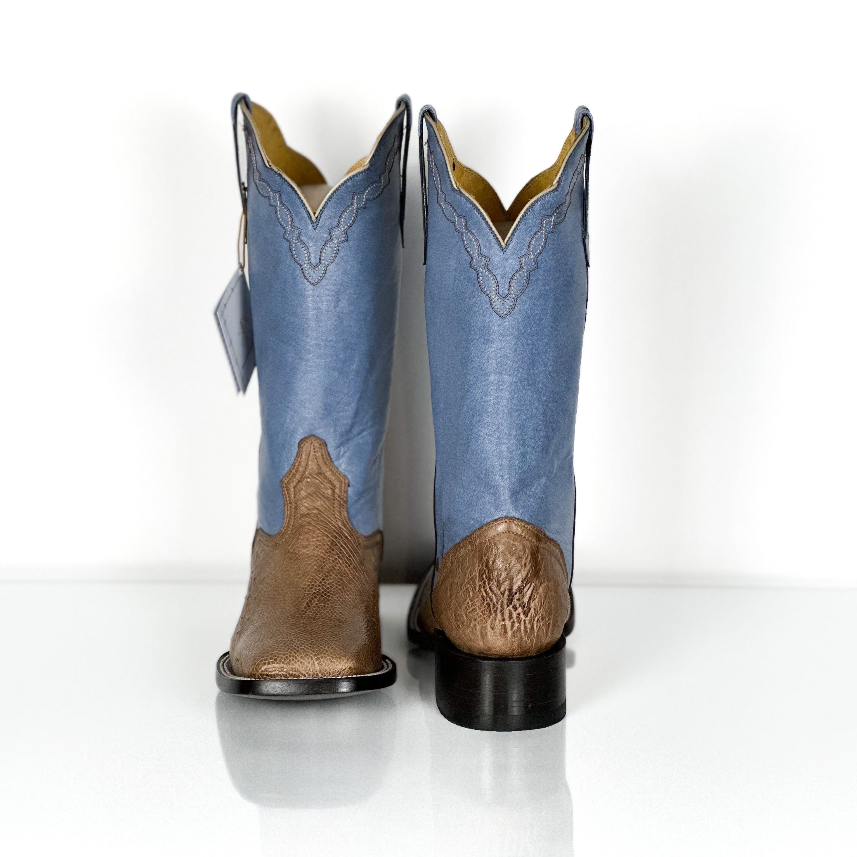 Men's Ostrich- Blue skin