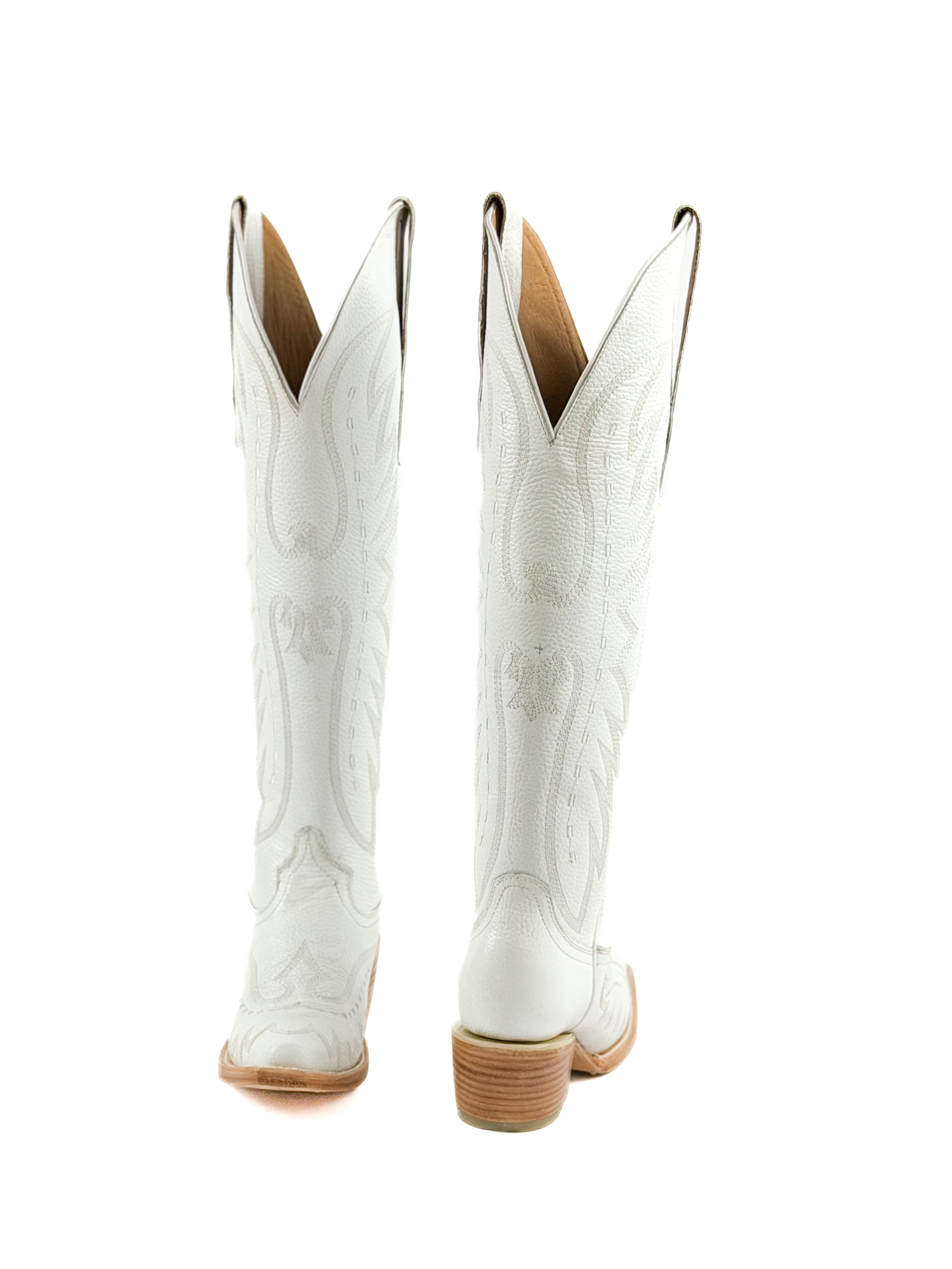 Renata White Boots