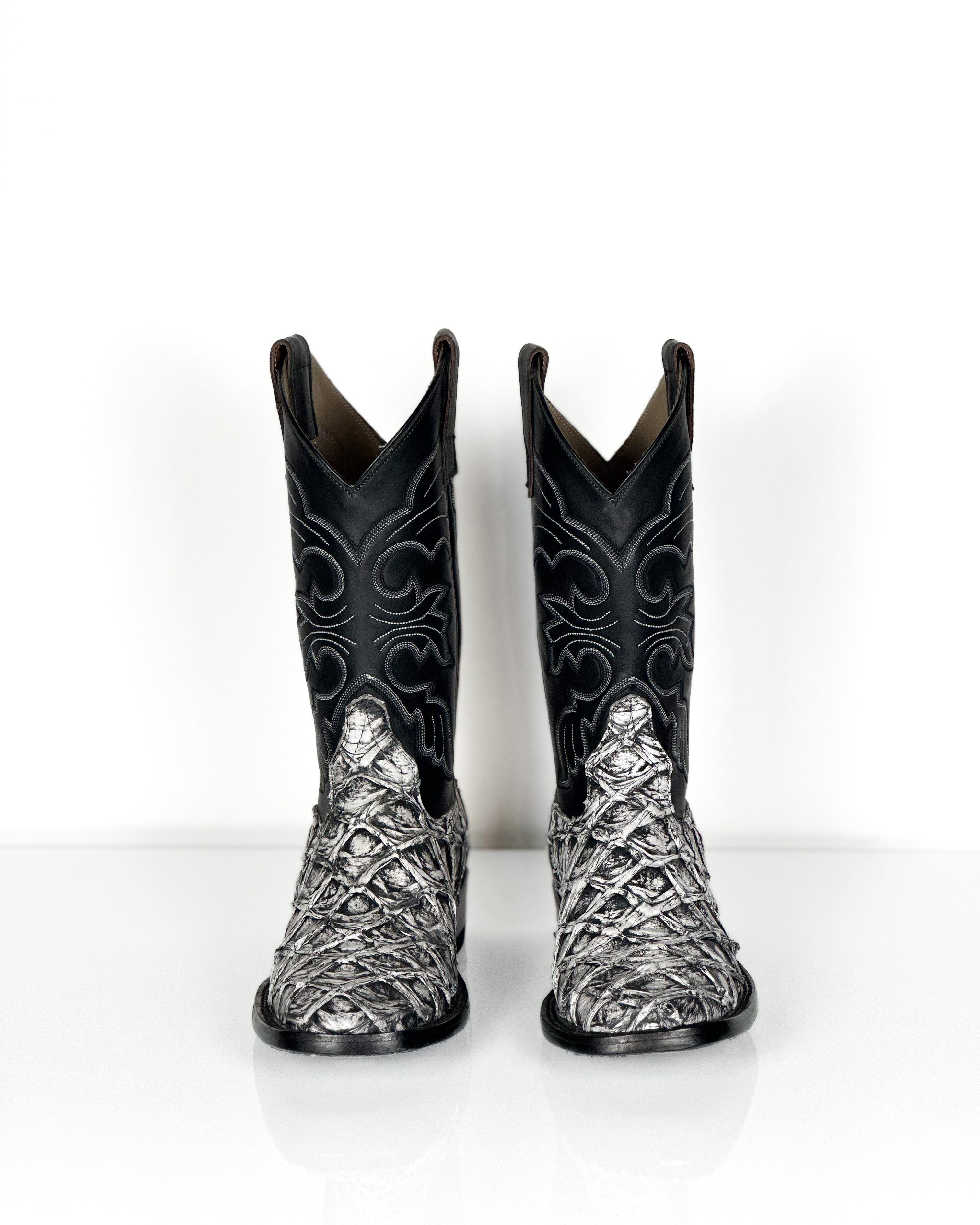 Pirarucu Fish-Web Gray Boots