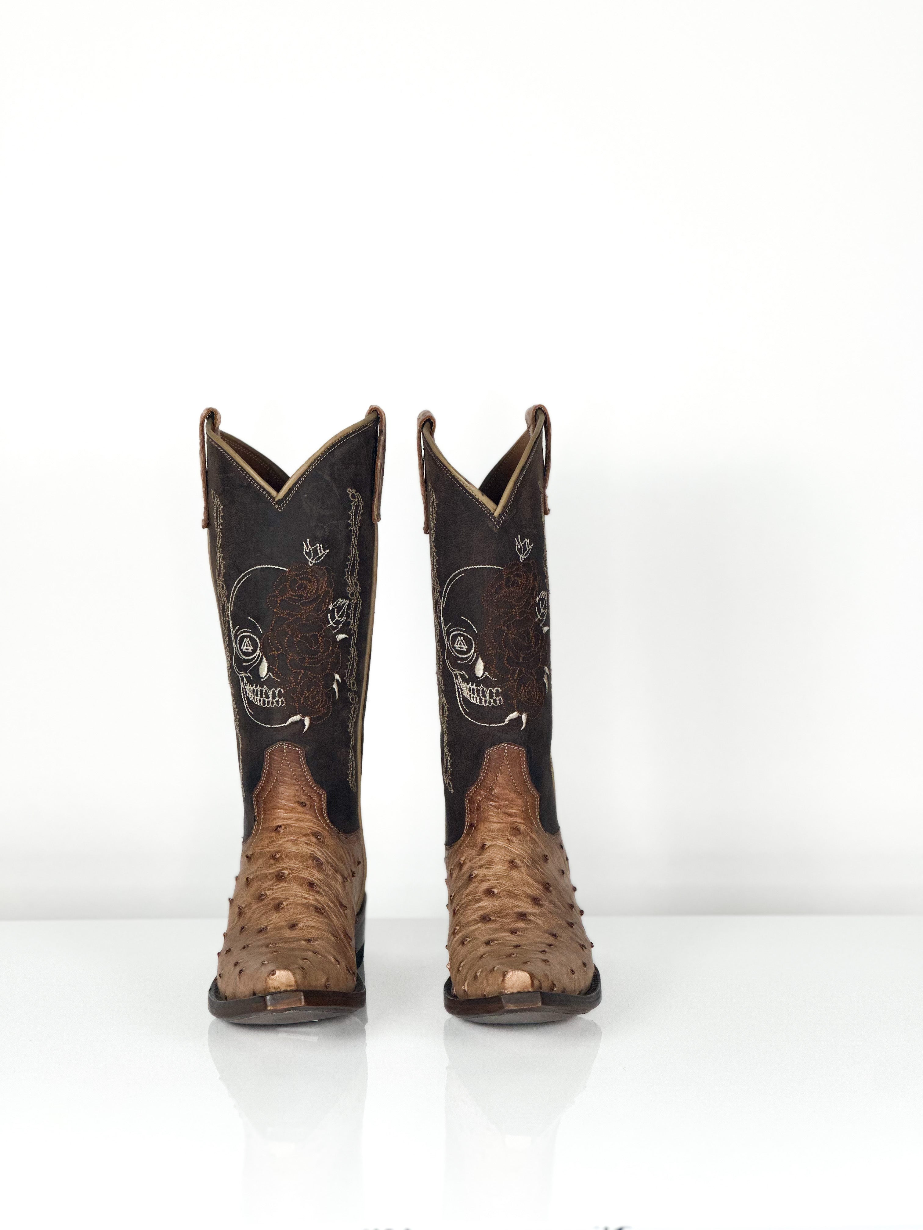 Tori Ostrich Boots
