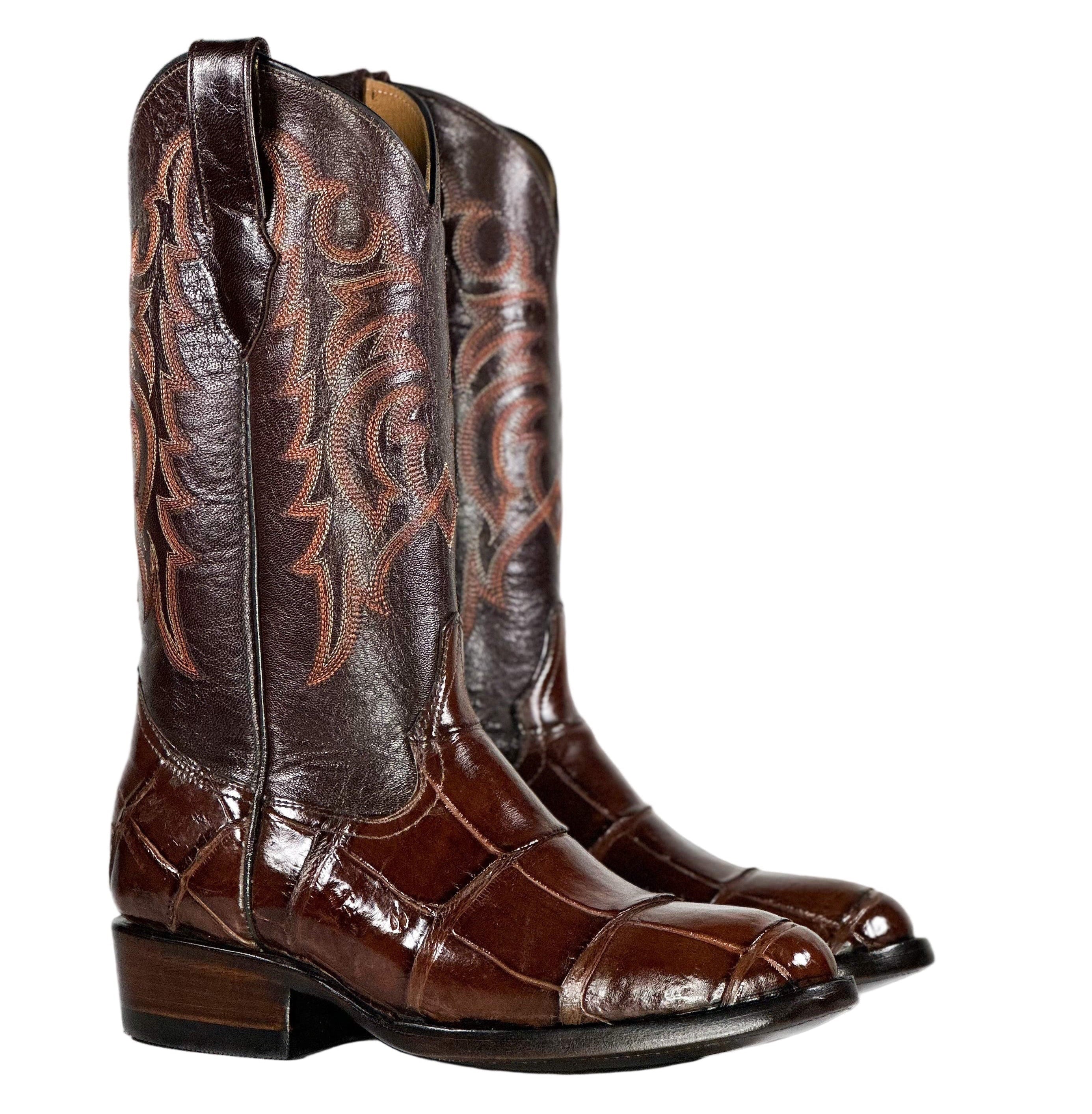 American Alligator-Choco Fire Stitch