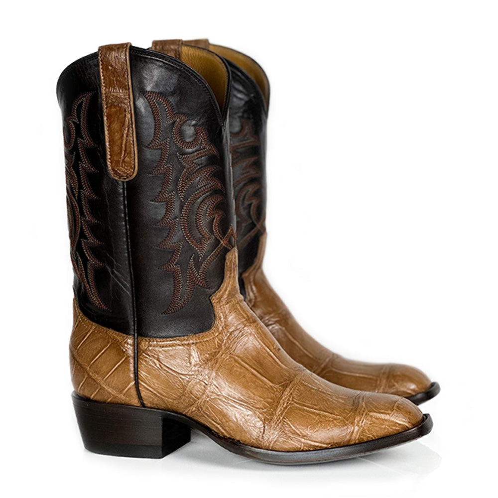 Alligator- Caramel Stitch Boot