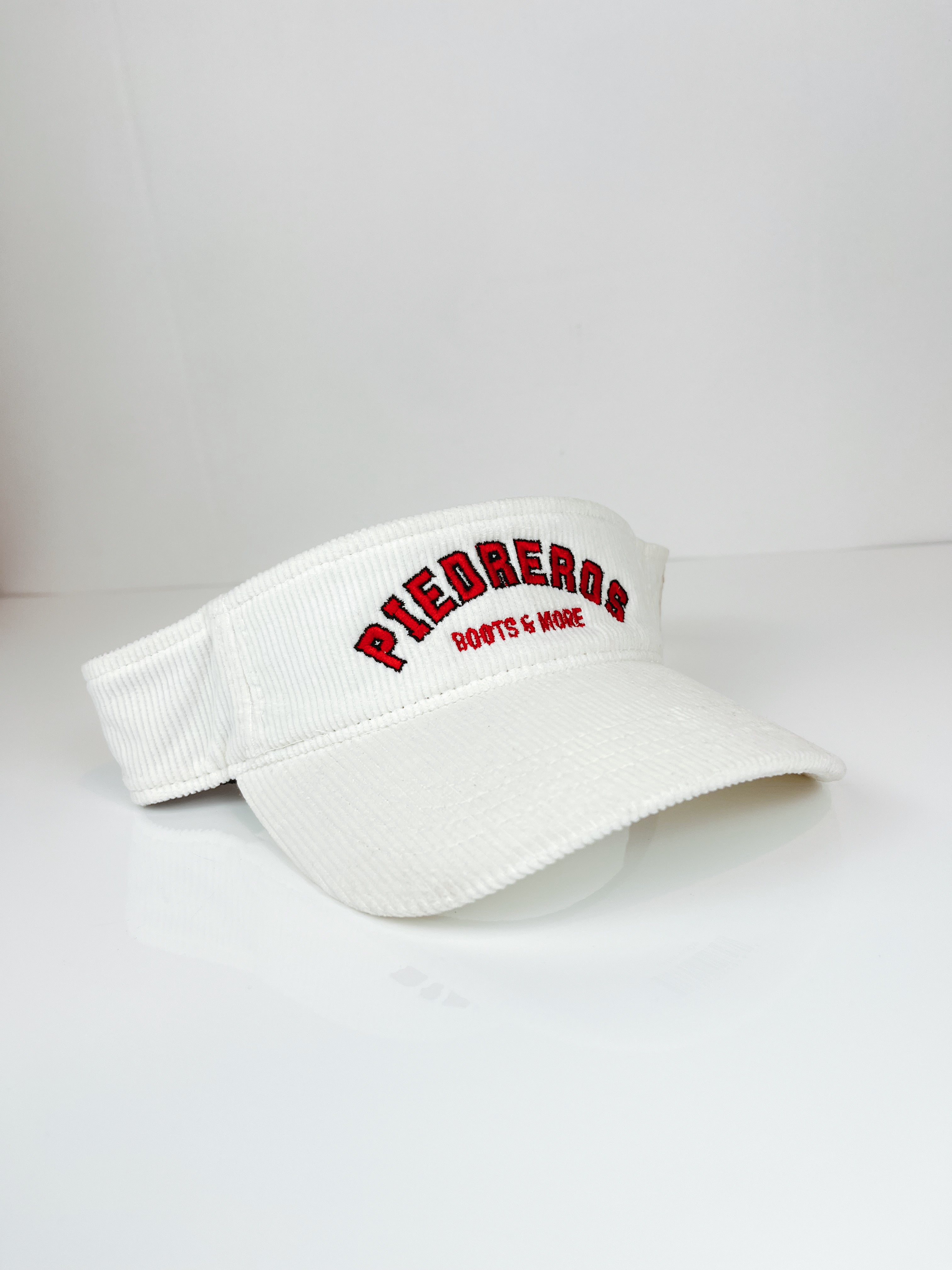 R&B WHITE VISOR LOGO HAT
