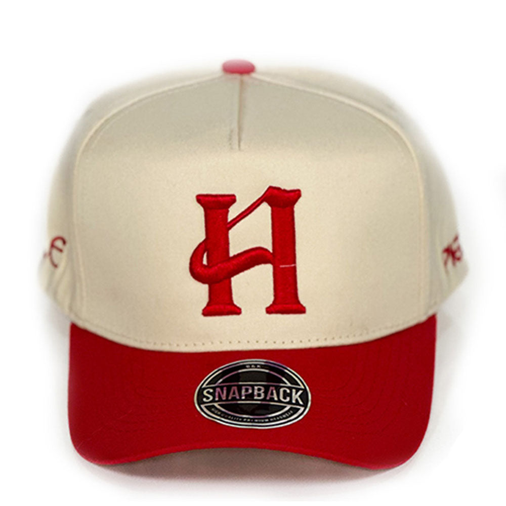 Capital H Logo Beige & Red Cap