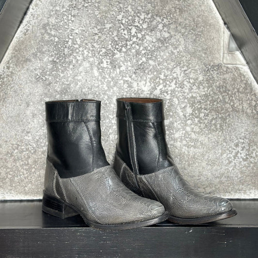Gray Exotic Boots