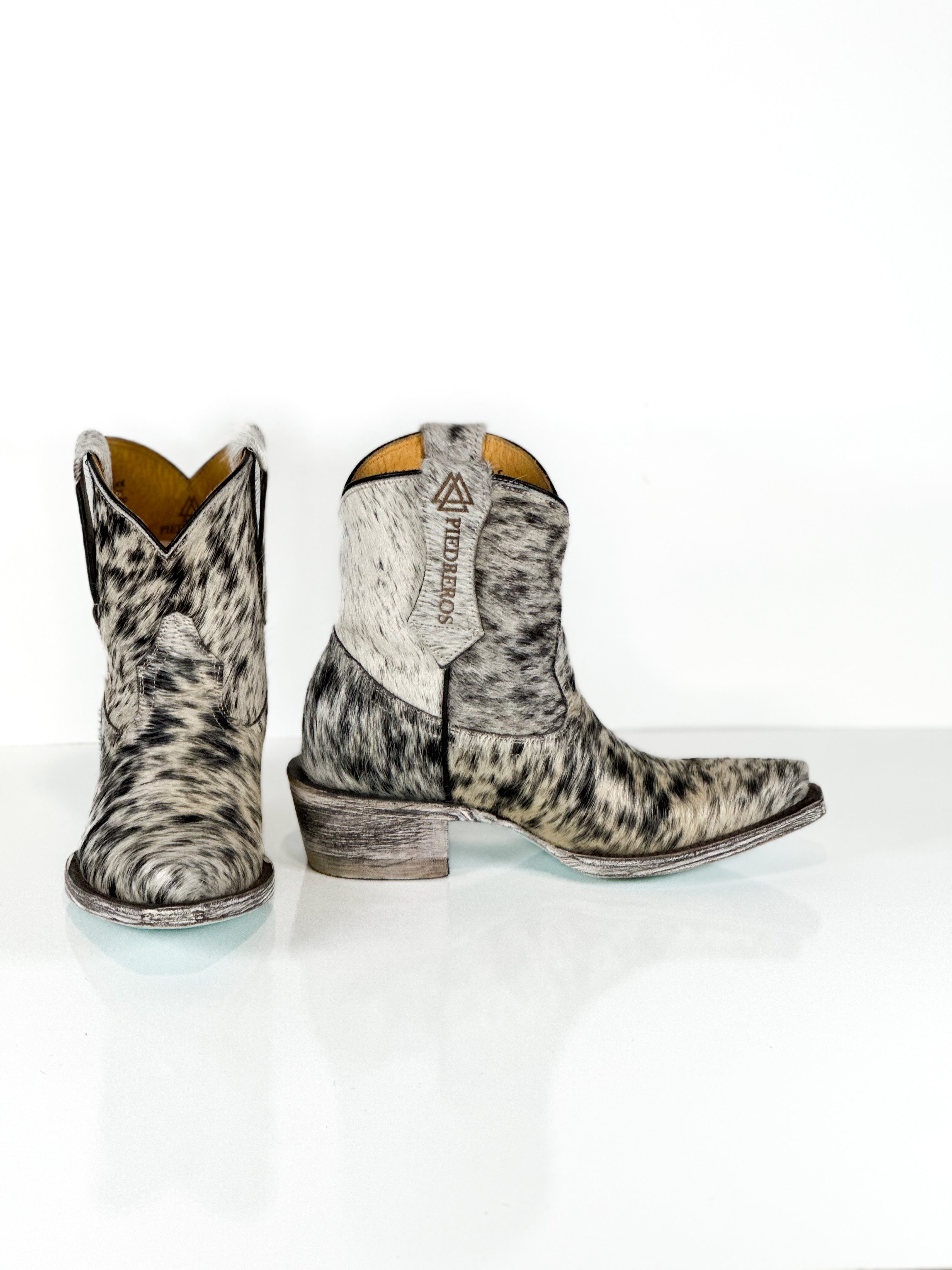 Azeri Tuxedo Cowhide Boots
