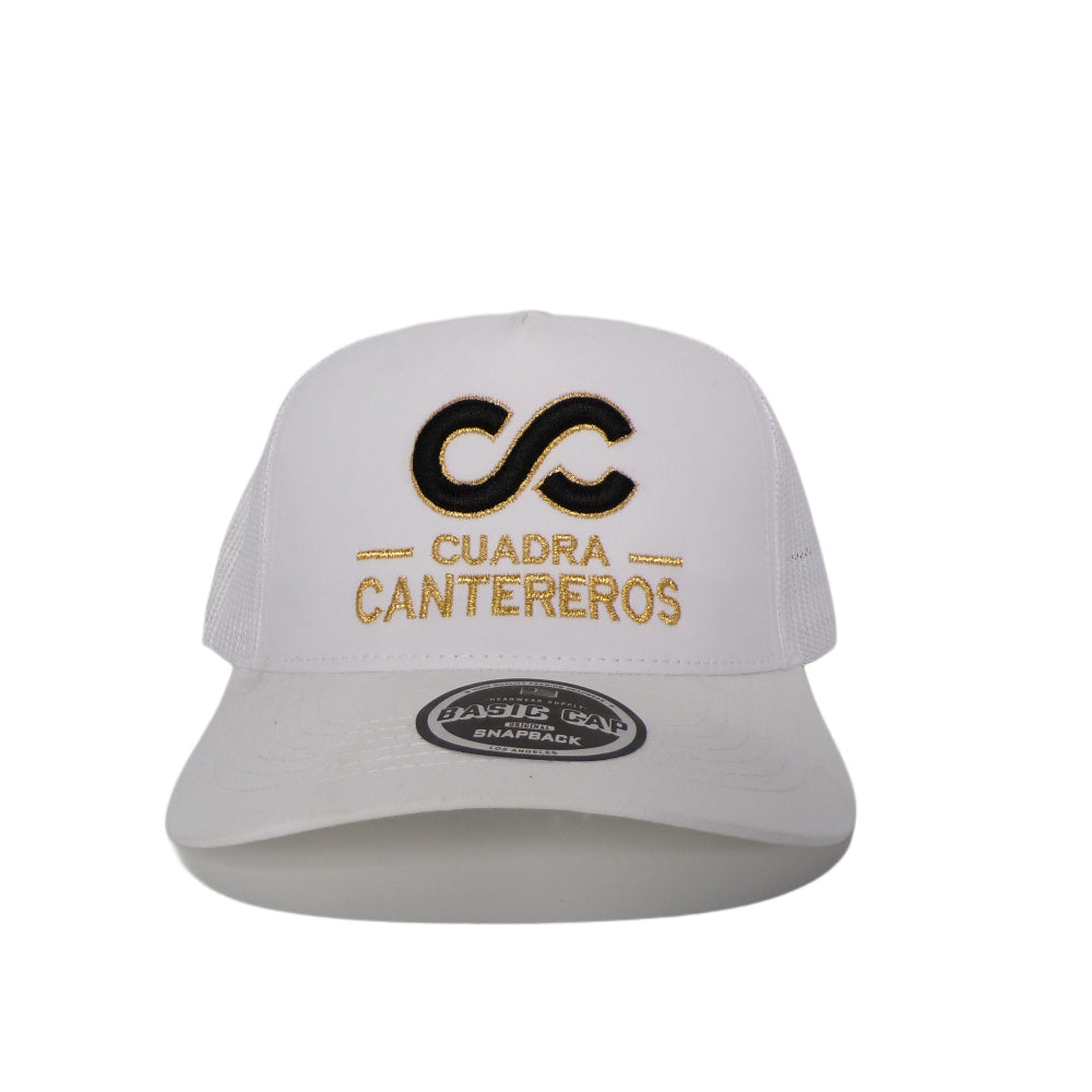 White Snapback Cap