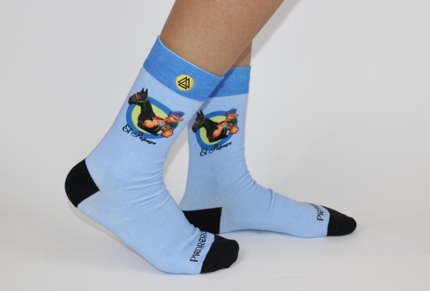 El Popeye Blue Socks