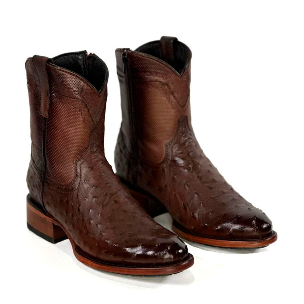 ostrich desert booties posterior