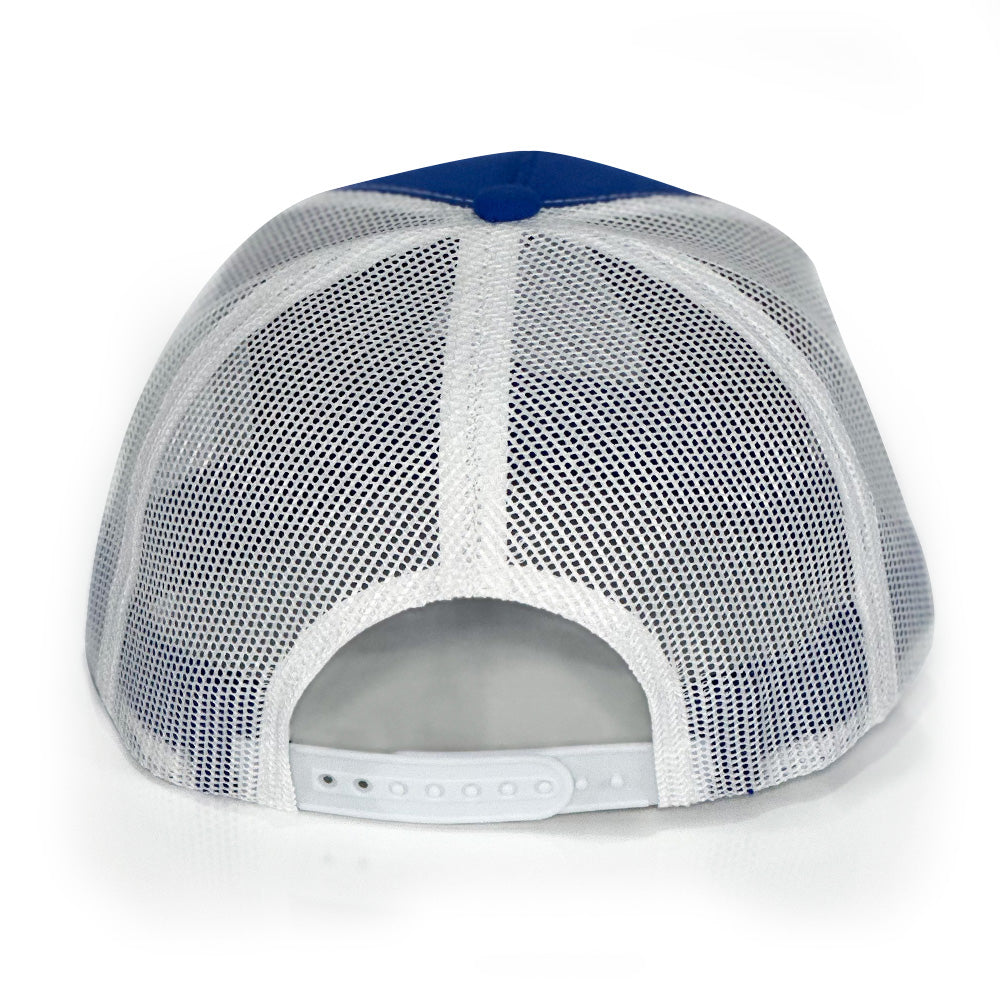 Piedreros Snapback Hat — angled view of Cuadra Piedreros cap