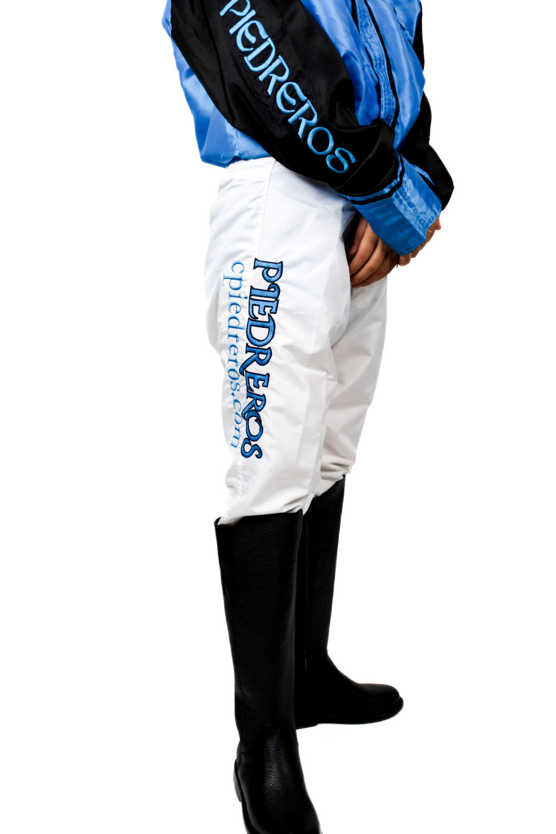 piedreros blue and black jockey pants