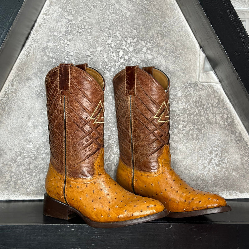 Miel Ostrich Boots