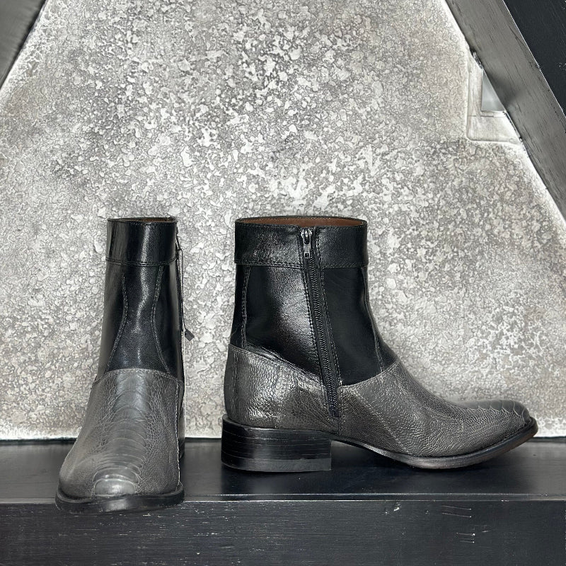 Gray Exotic Boots