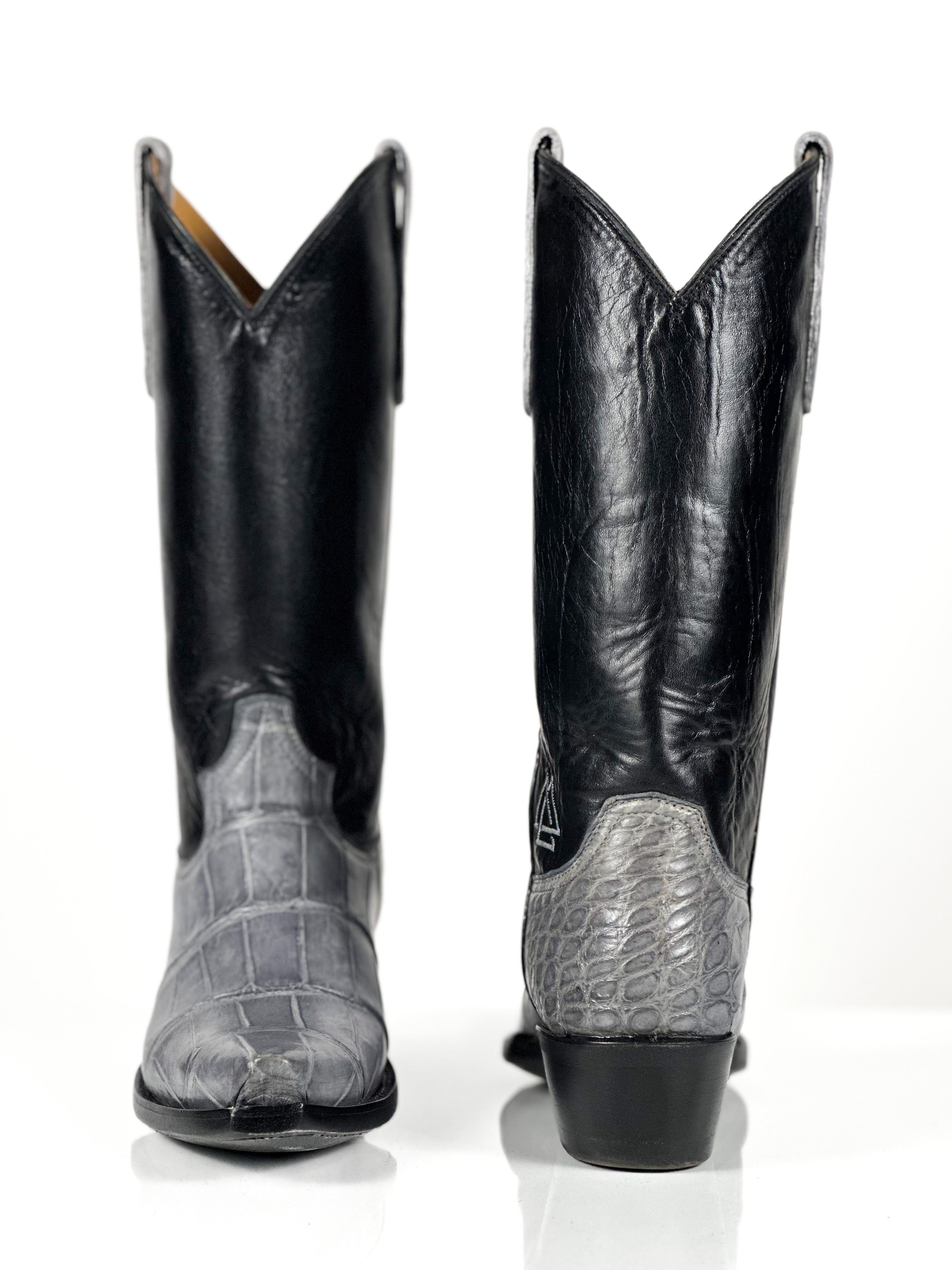 Silver Gator Boots