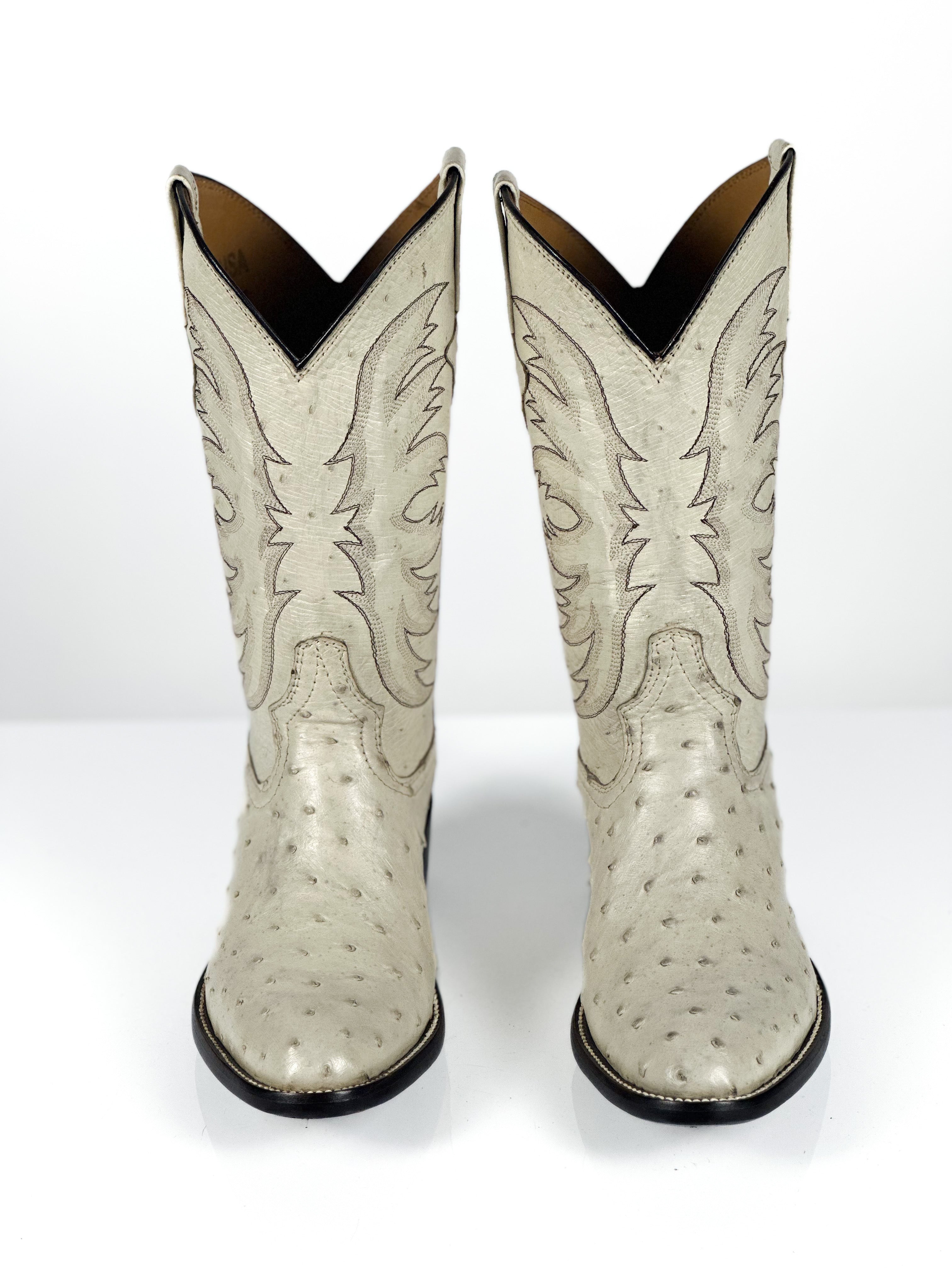 Off-White Ostrich Boots