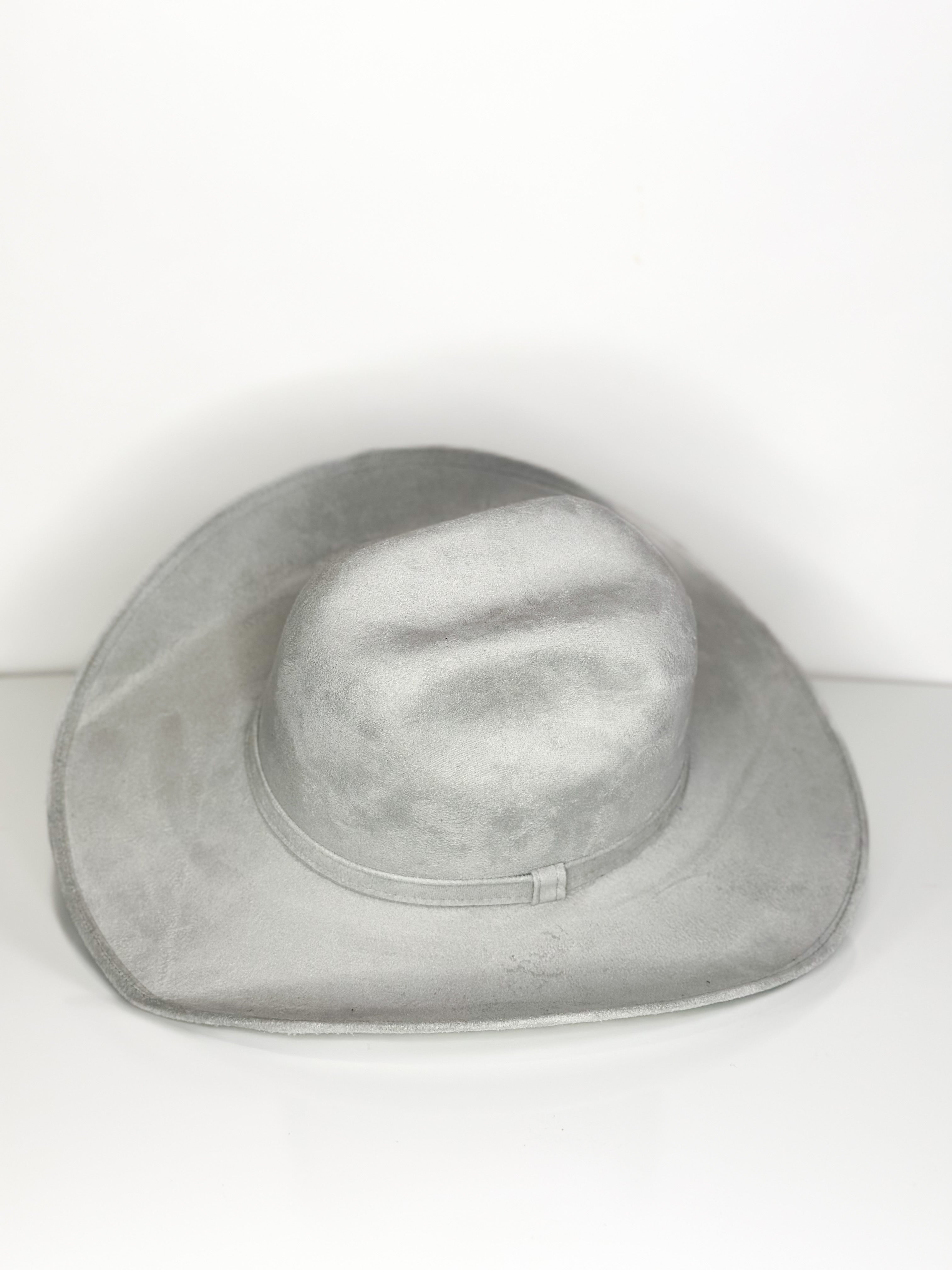 Gray Suede Hat