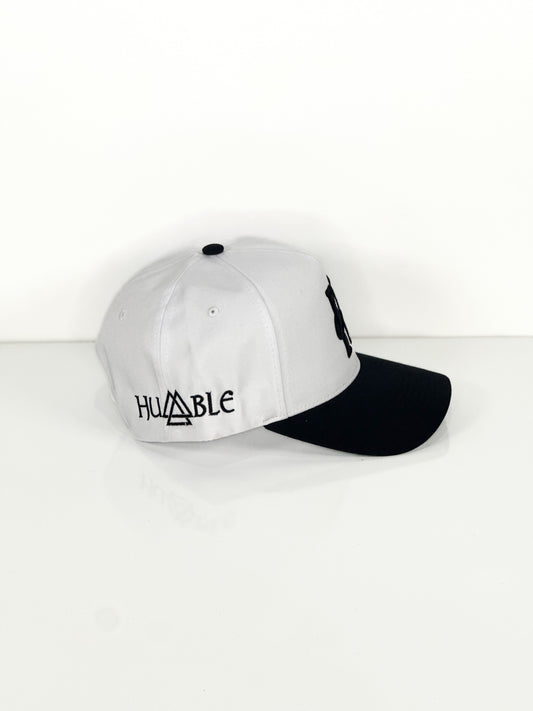 Capital H Logo White & Black Cap