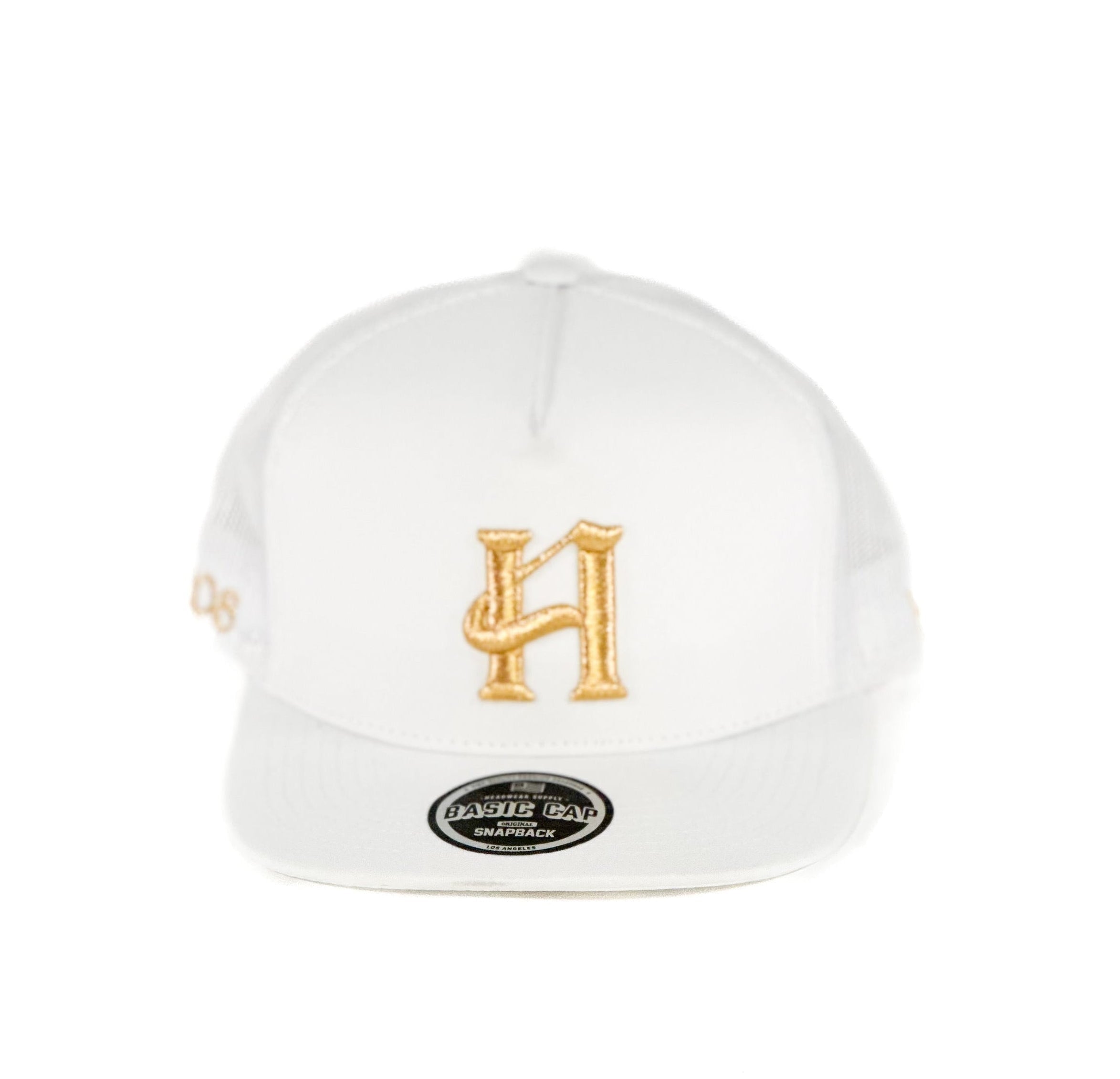 Golden H cap