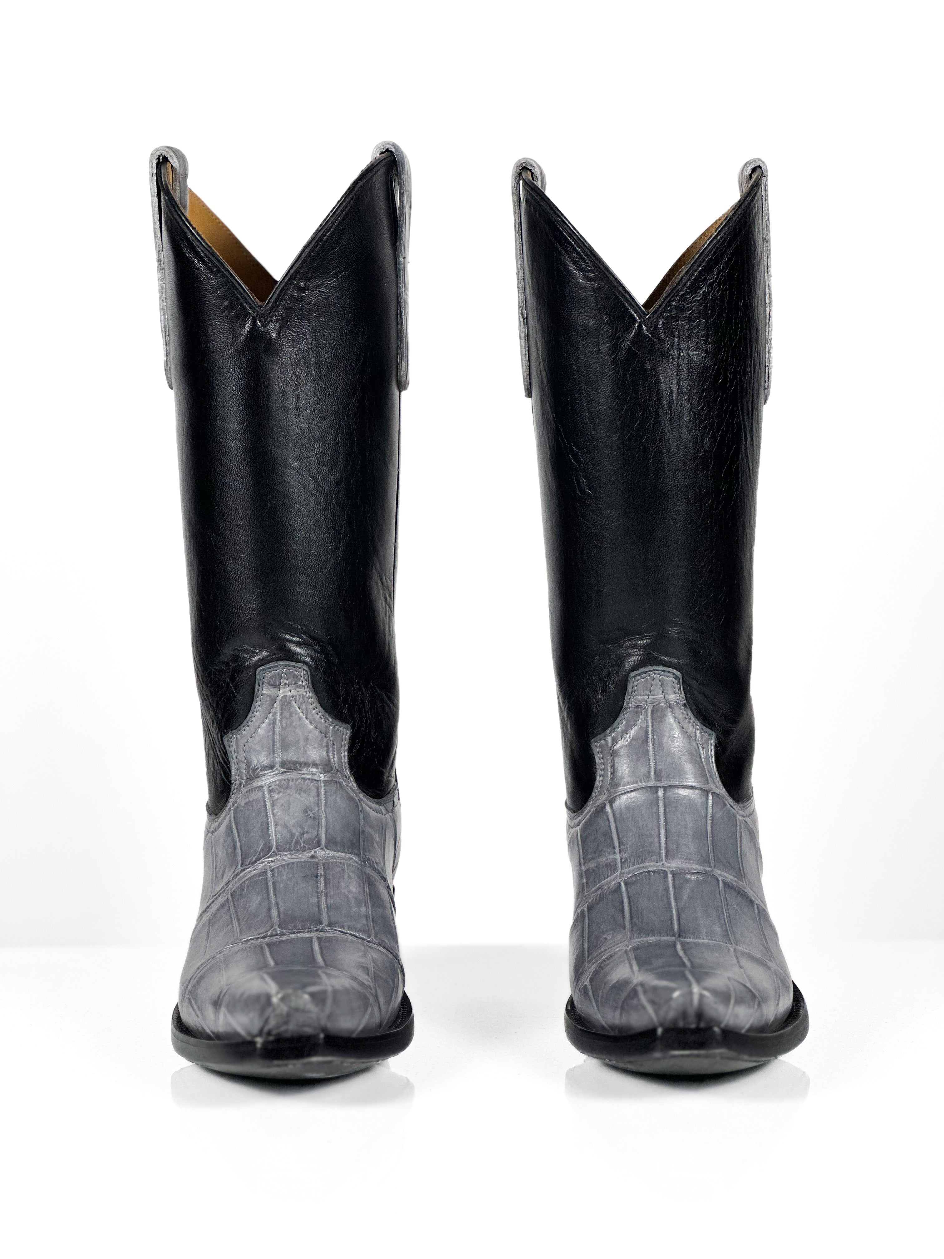 Silver Gator Boots