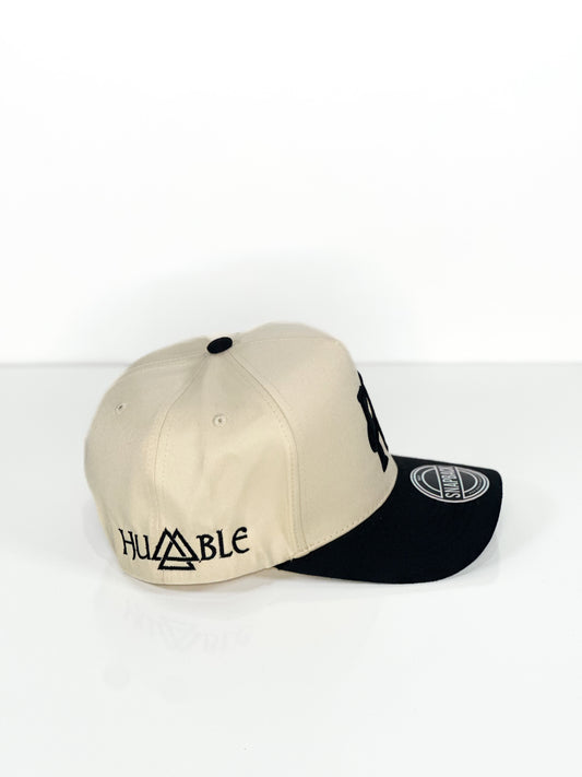 Capital H Logo Beige & Black Cap