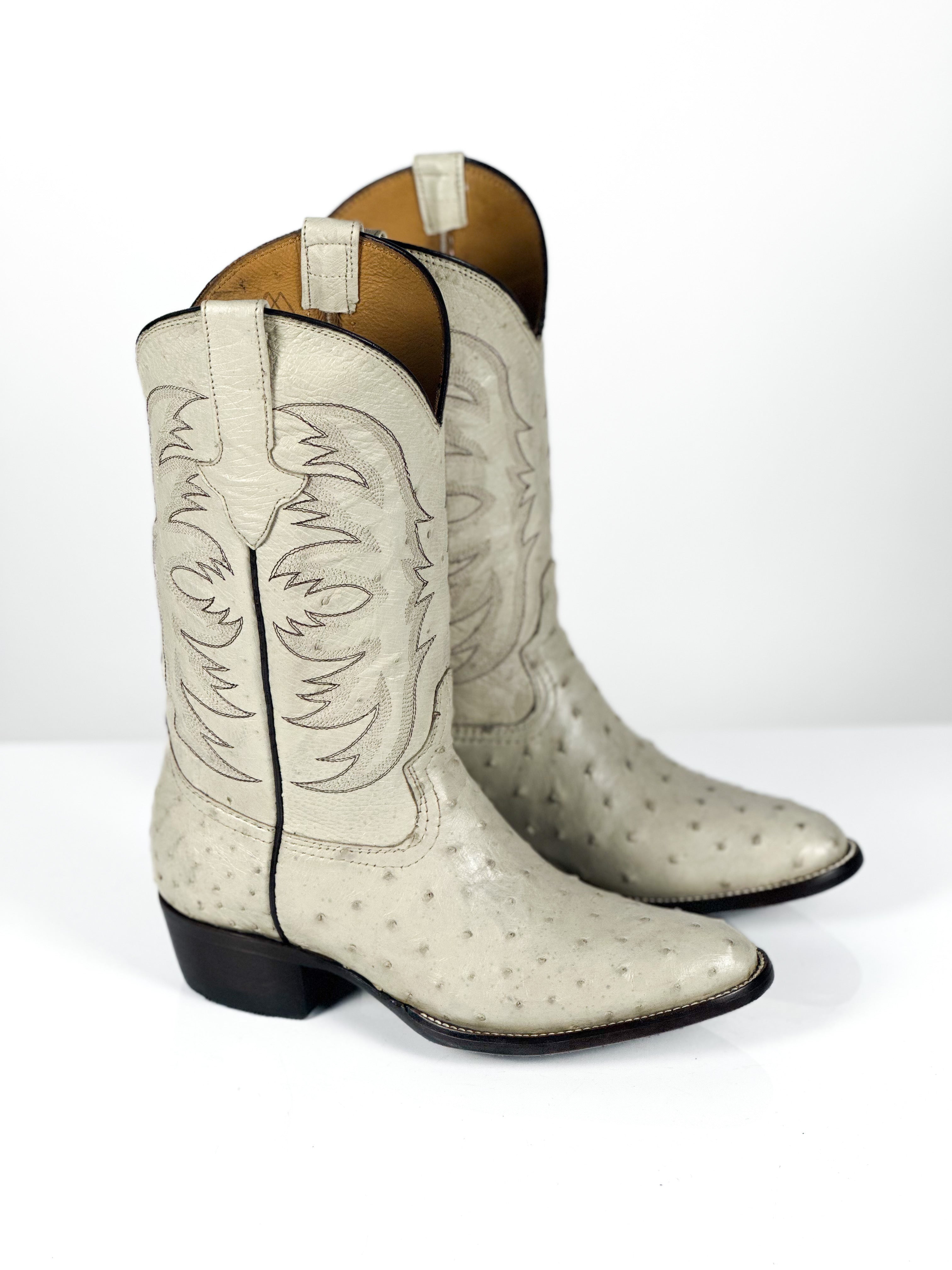 Off-White Ostrich Boots