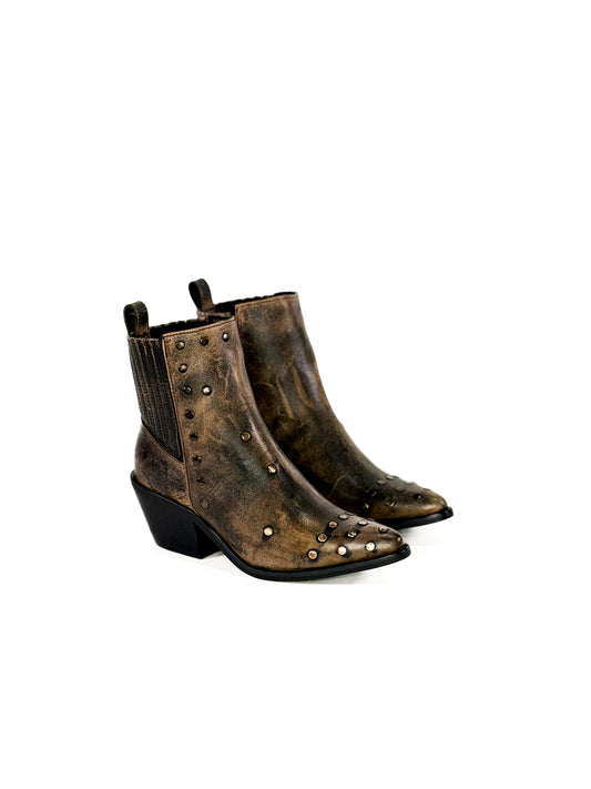 Bronze Rust Ankle Booties
