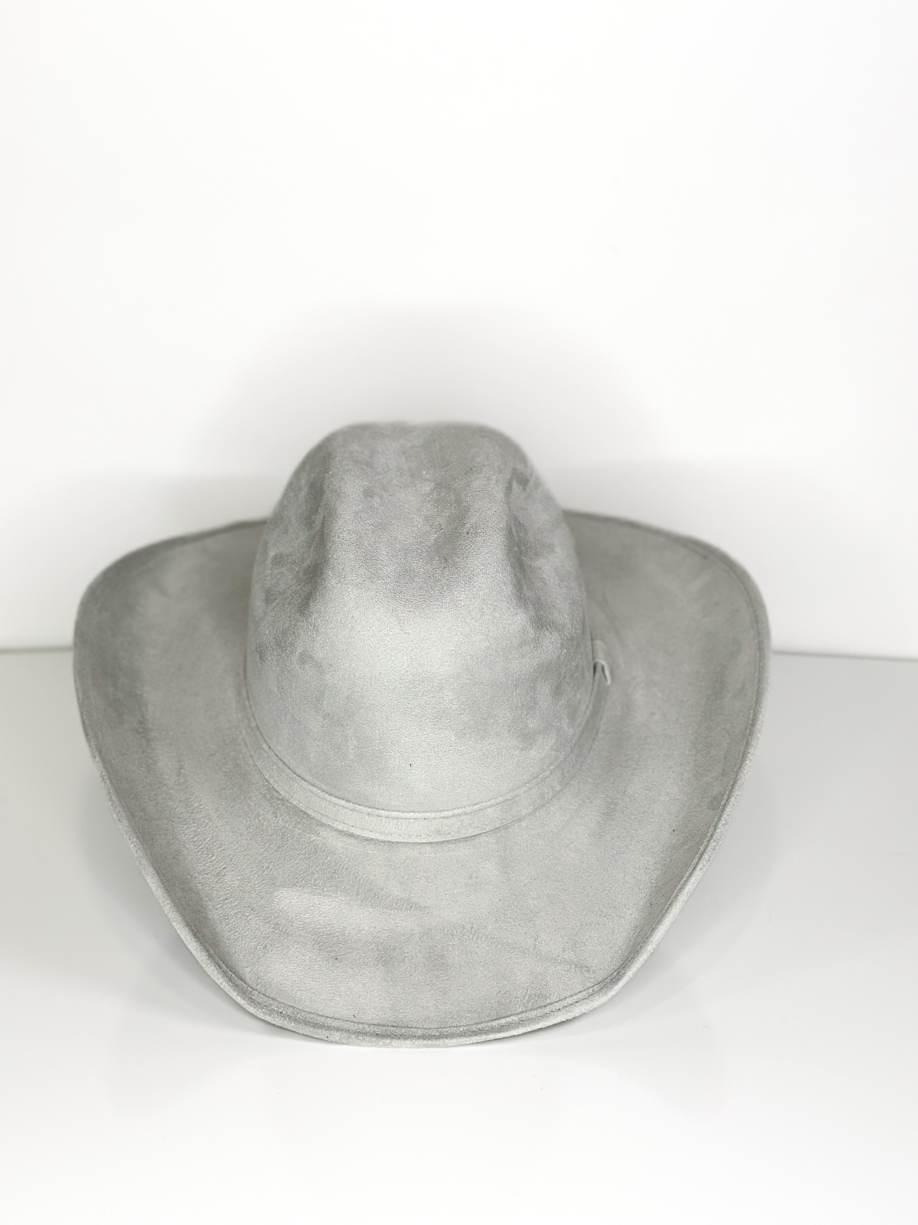 Gray Suede Hat