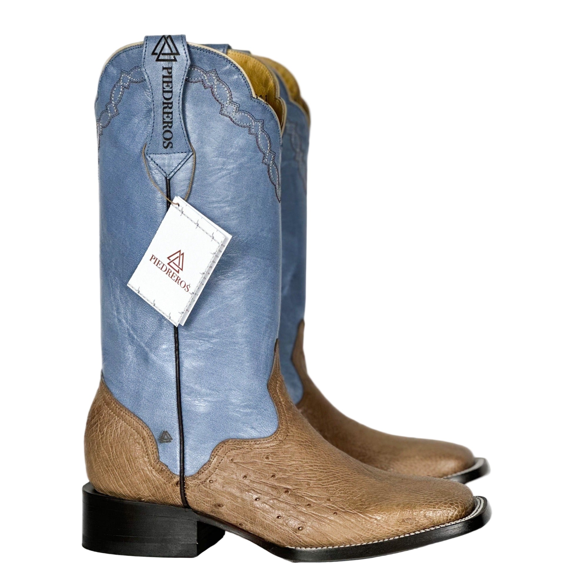 Men's Ostrich- Blue skin