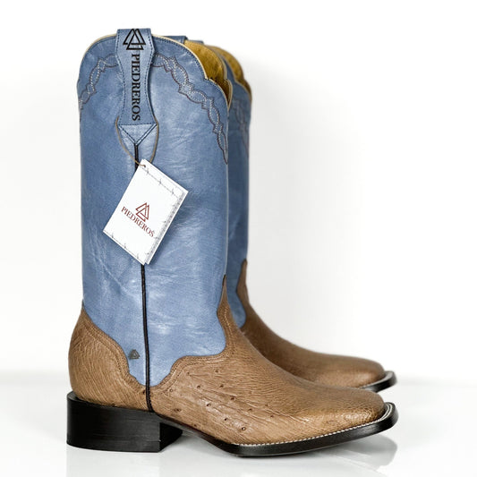 Men's Ostrich- Blue skin