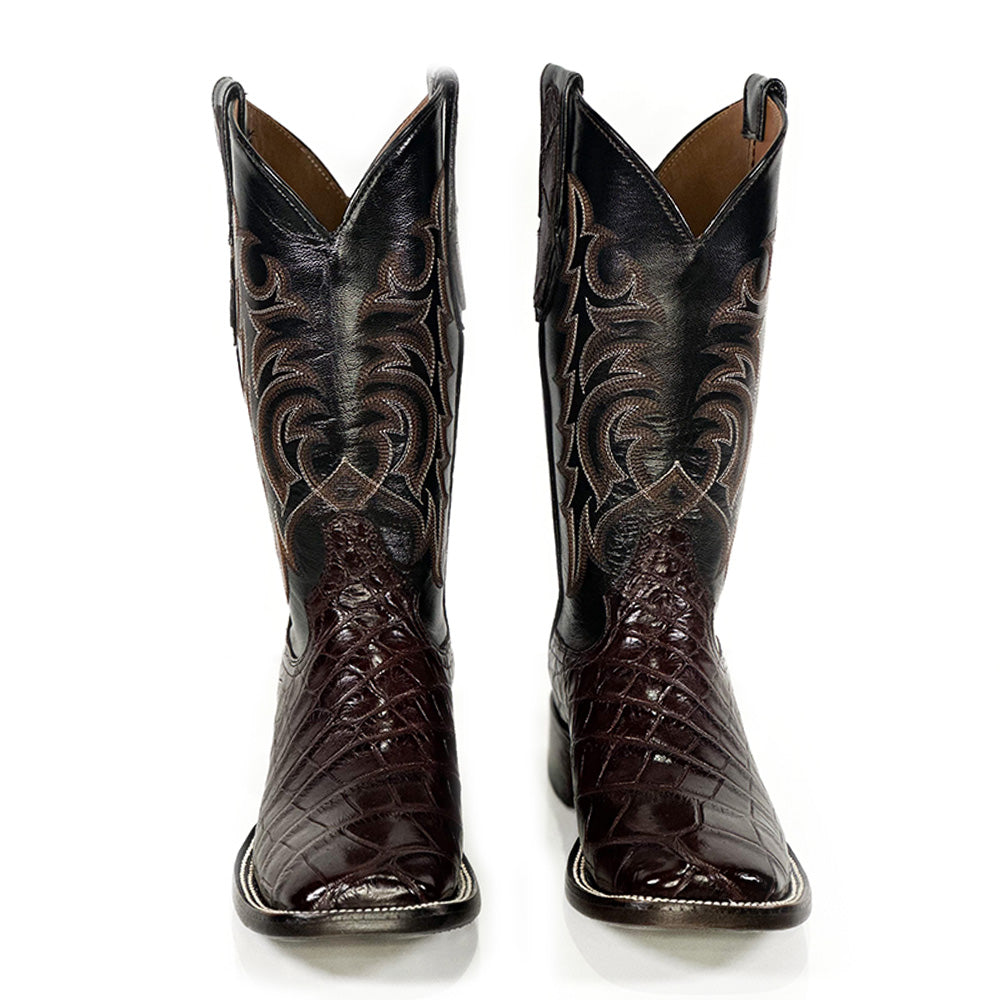 American Alligator- Black Cherry Boot