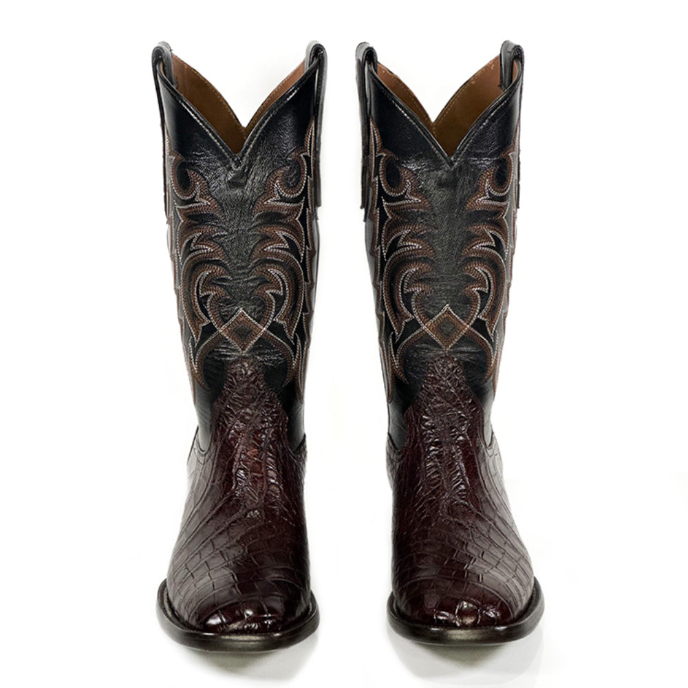 American Alligator Choco French Boot