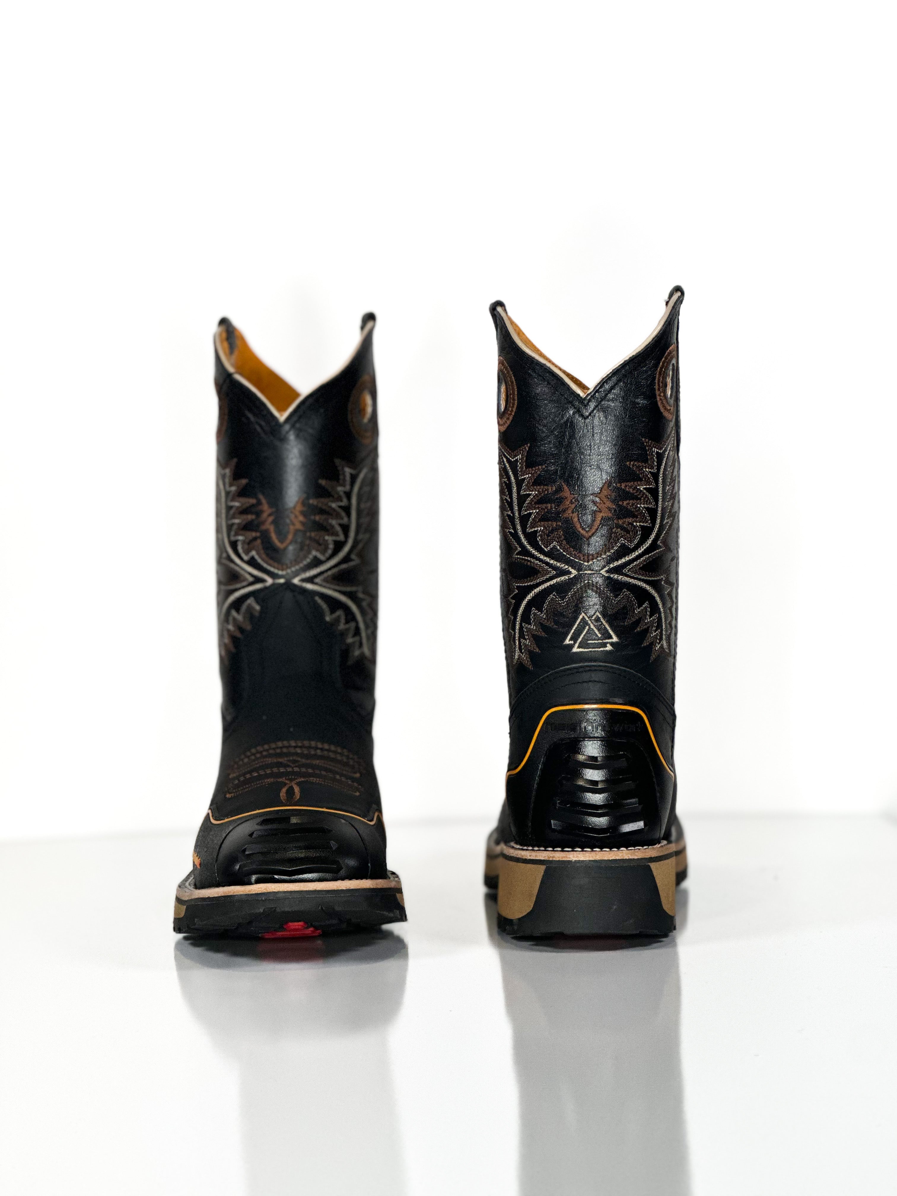 Composite toe work boot Black