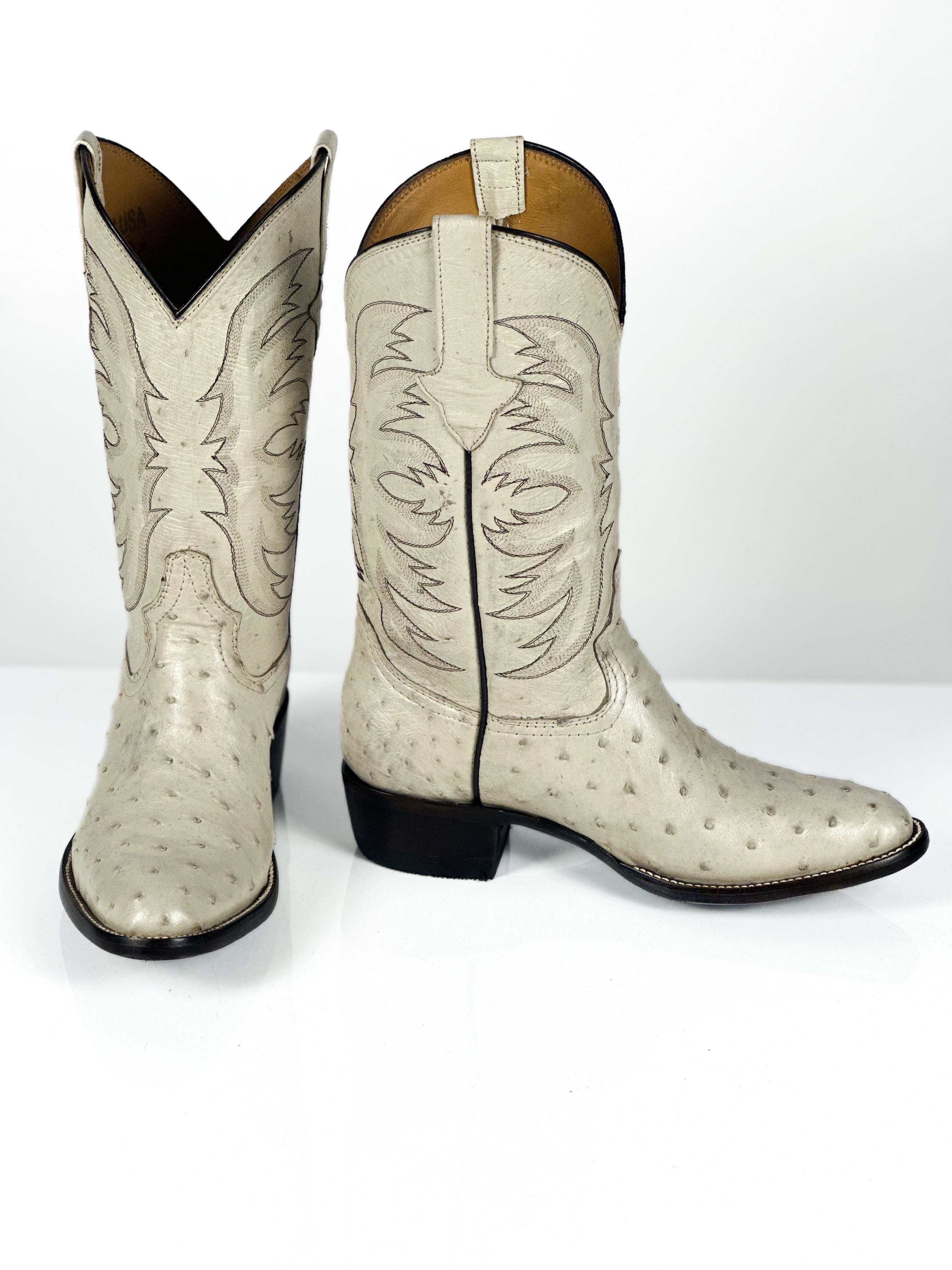 Off-White Ostrich Boots