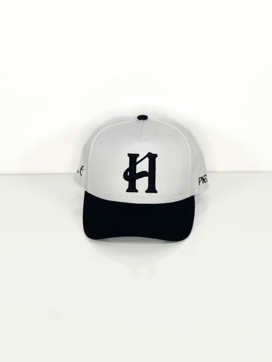 Capital H Logo White & Black Cap