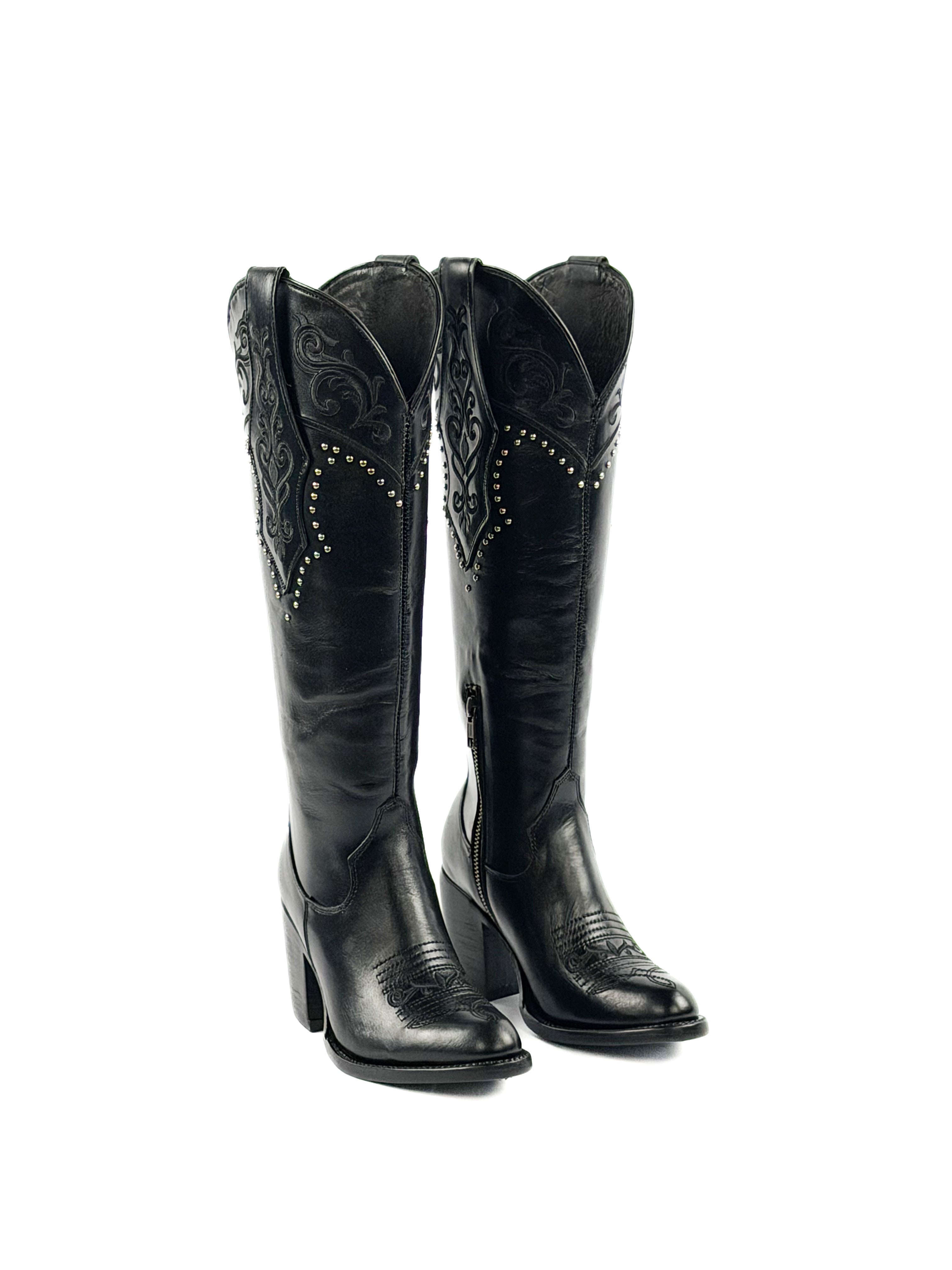 Reina Black Boots