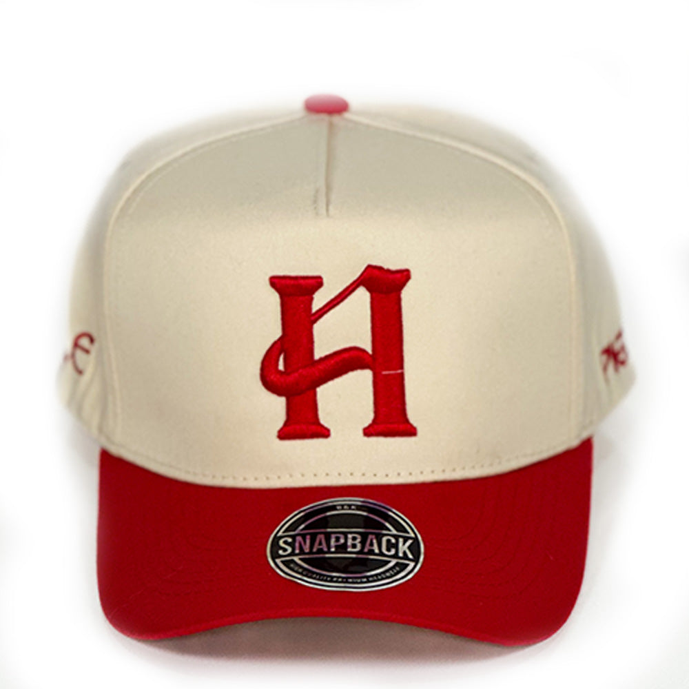 Capital H Logo Beige & Red Cap
