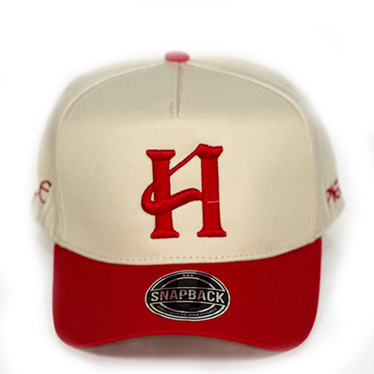Capital H Logo Beige & Red Cap